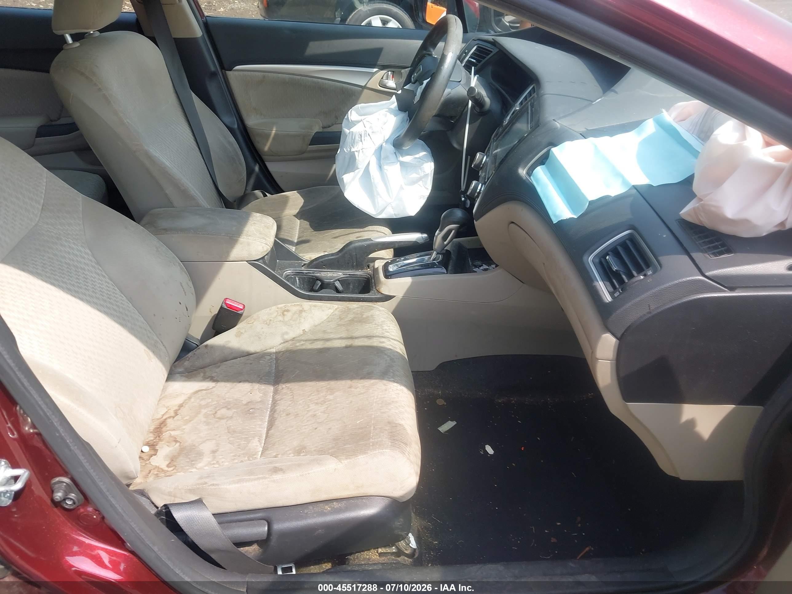 2015 Honda Civic Ex Burgundy vin: 19XFB2F83FE253634