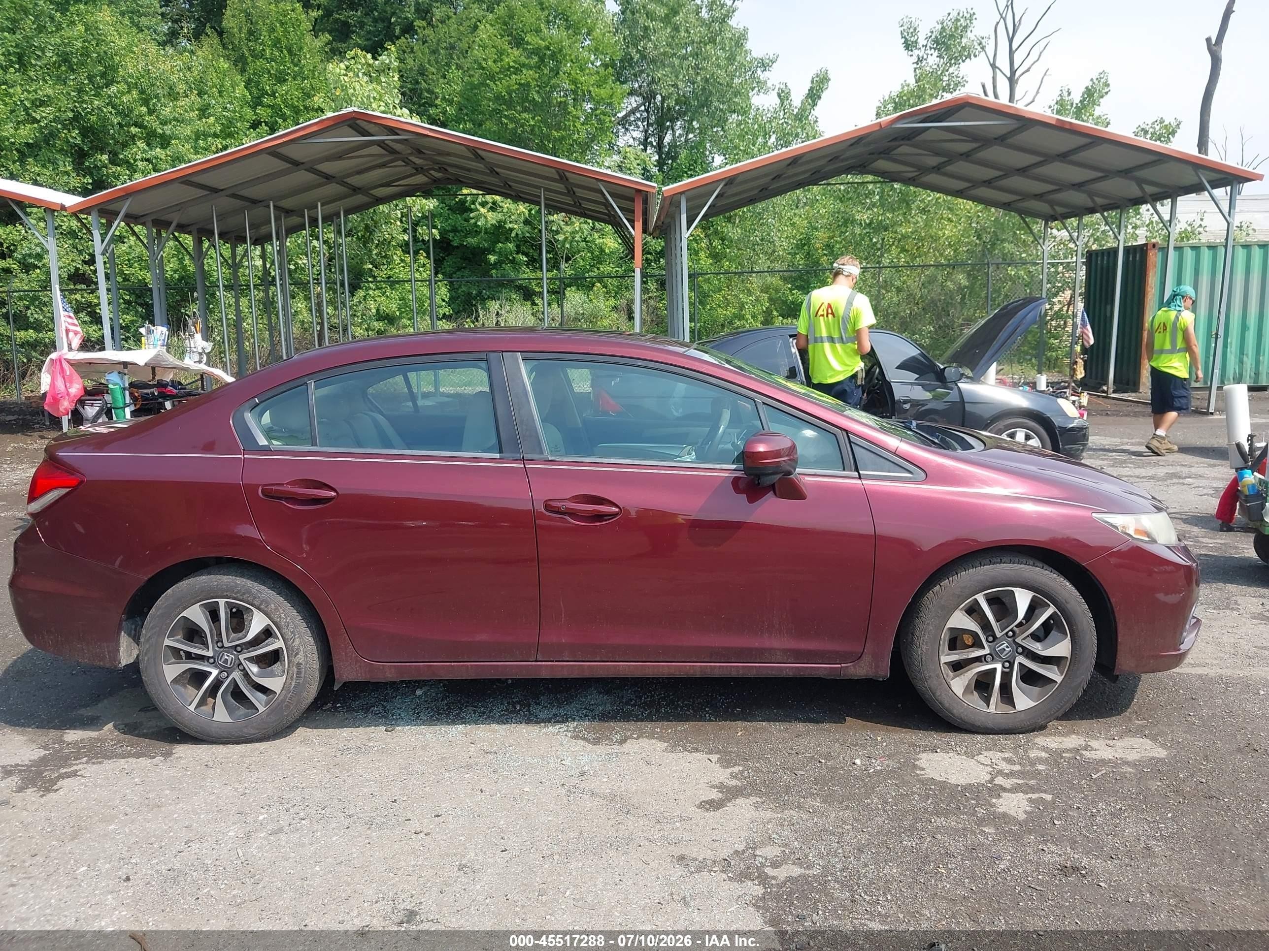 2015 Honda Civic Ex Burgundy vin: 19XFB2F83FE253634