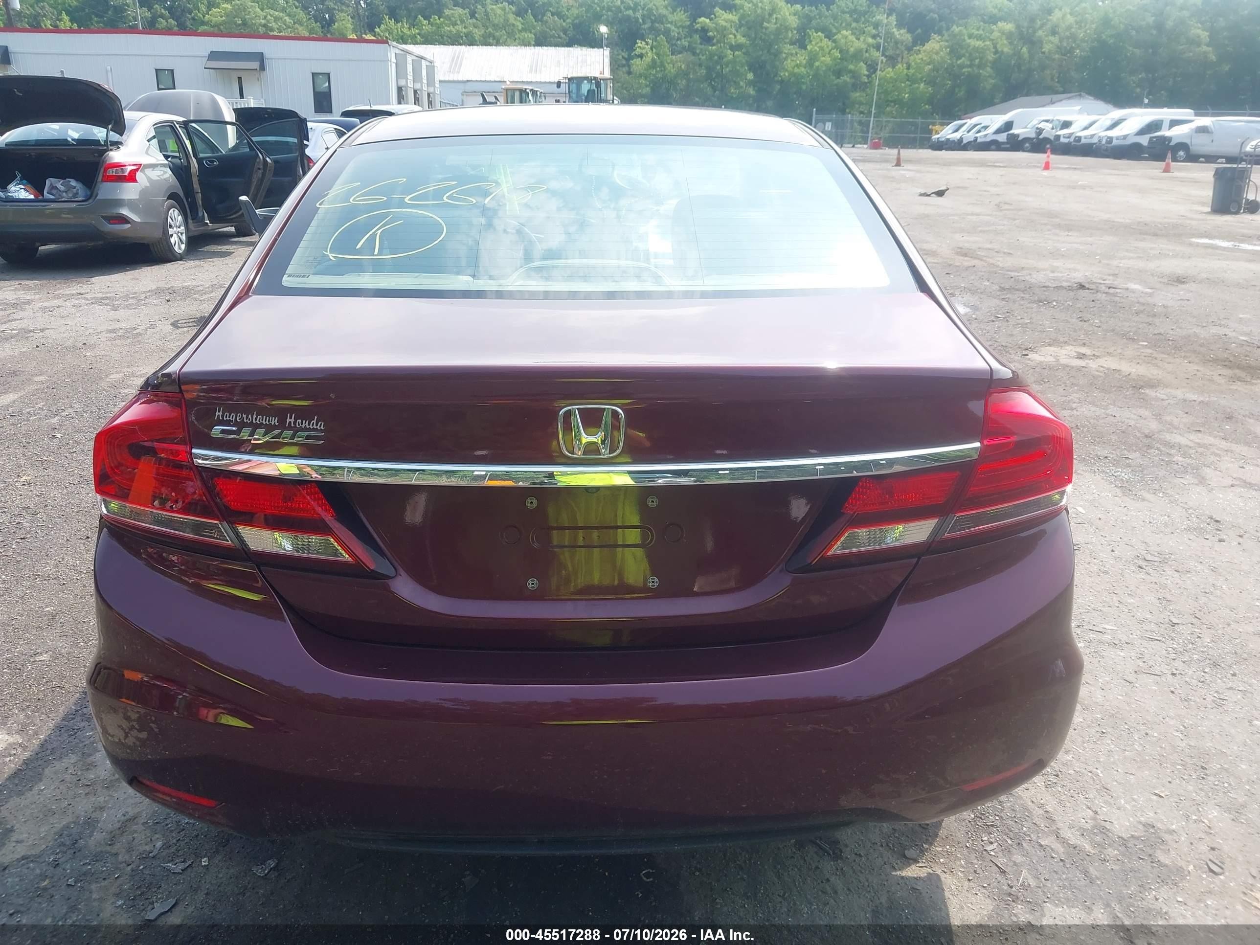 2015 Honda Civic Ex Burgundy vin: 19XFB2F83FE253634