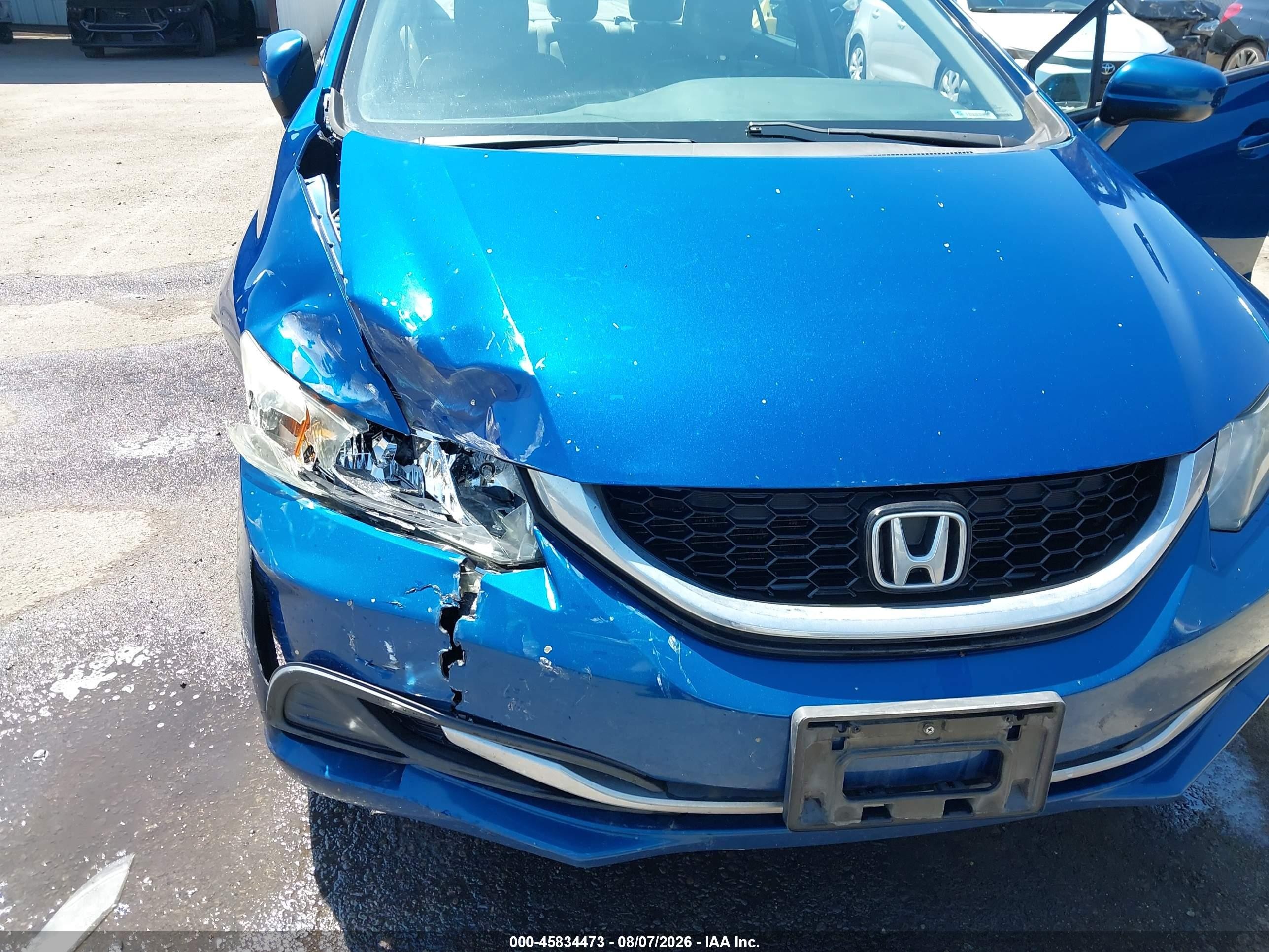 2015 Honda Civic Ex Blue vin: 19XFB2F83FE255030