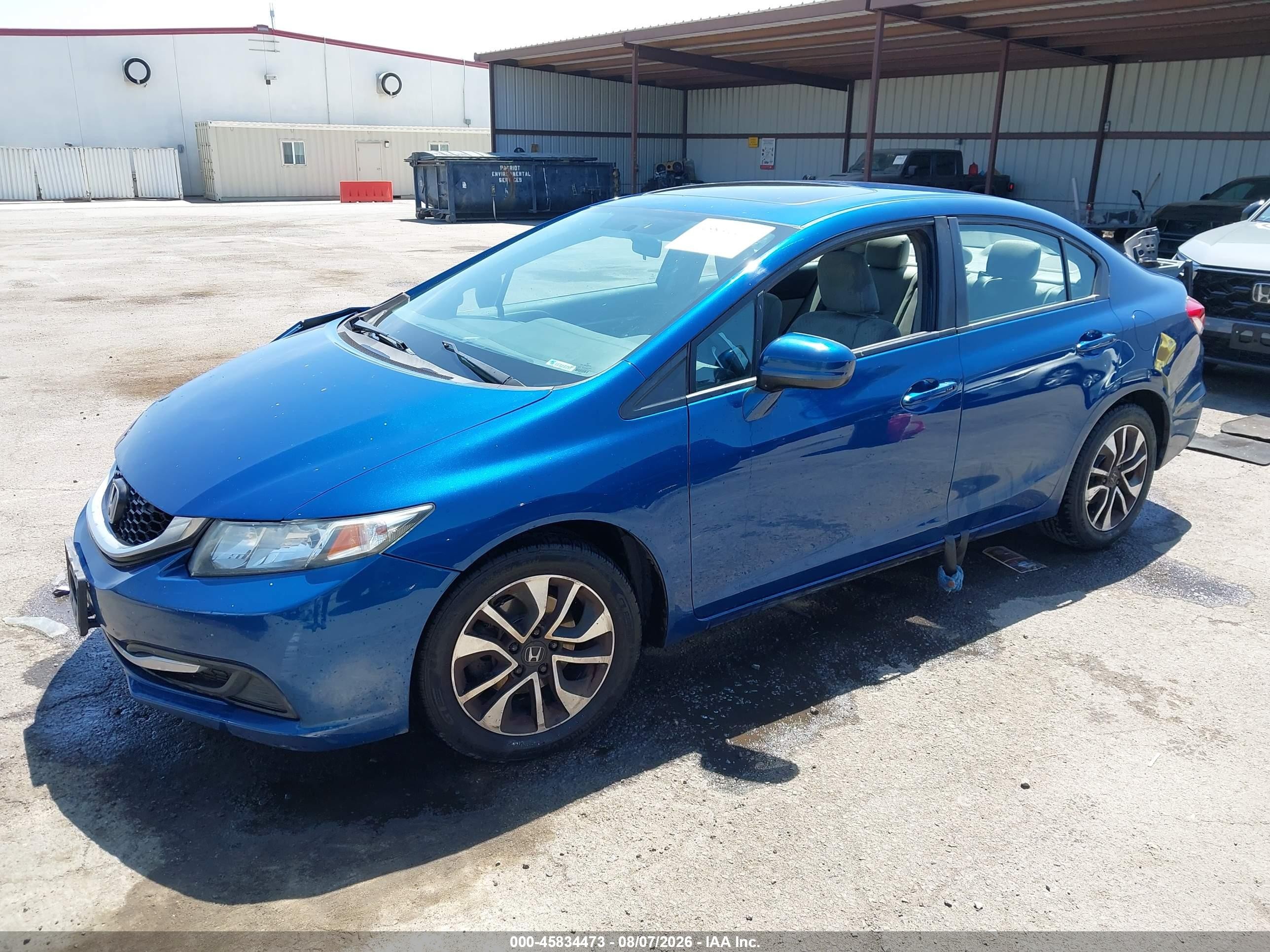 2015 Honda Civic Ex Blue vin: 19XFB2F83FE255030