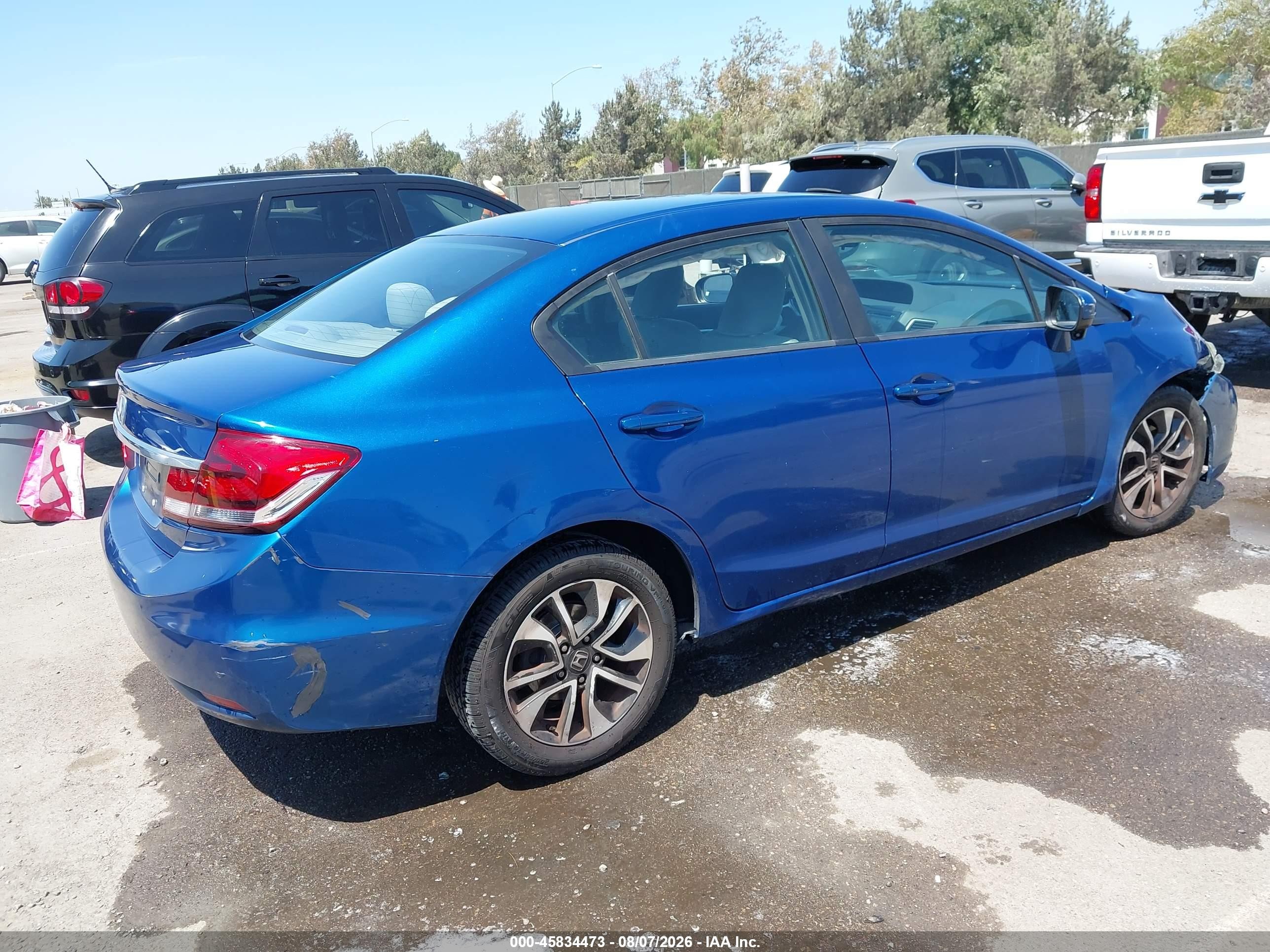 2015 Honda Civic Ex Blue vin: 19XFB2F83FE255030
