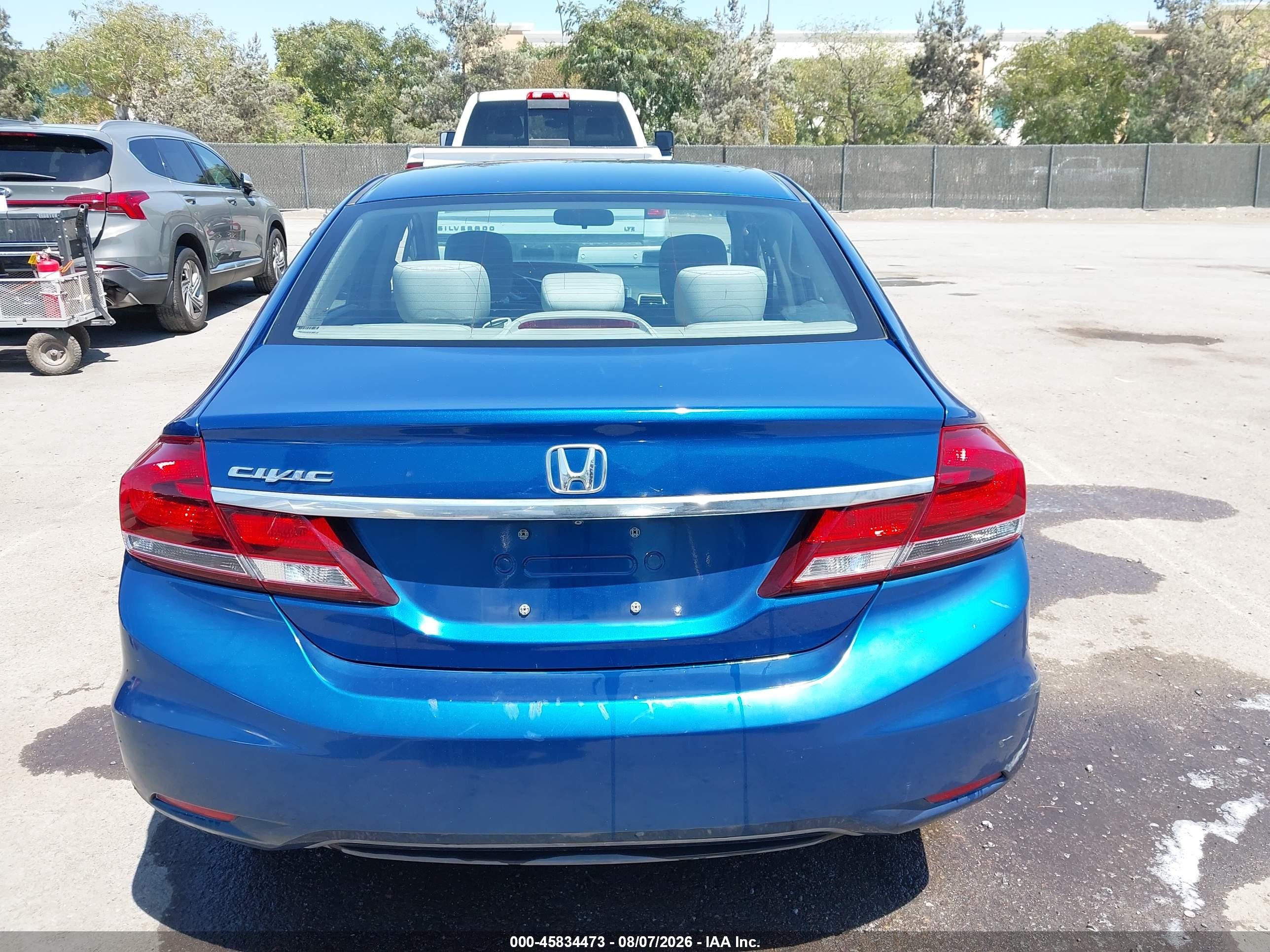 2015 Honda Civic Ex Blue vin: 19XFB2F83FE255030