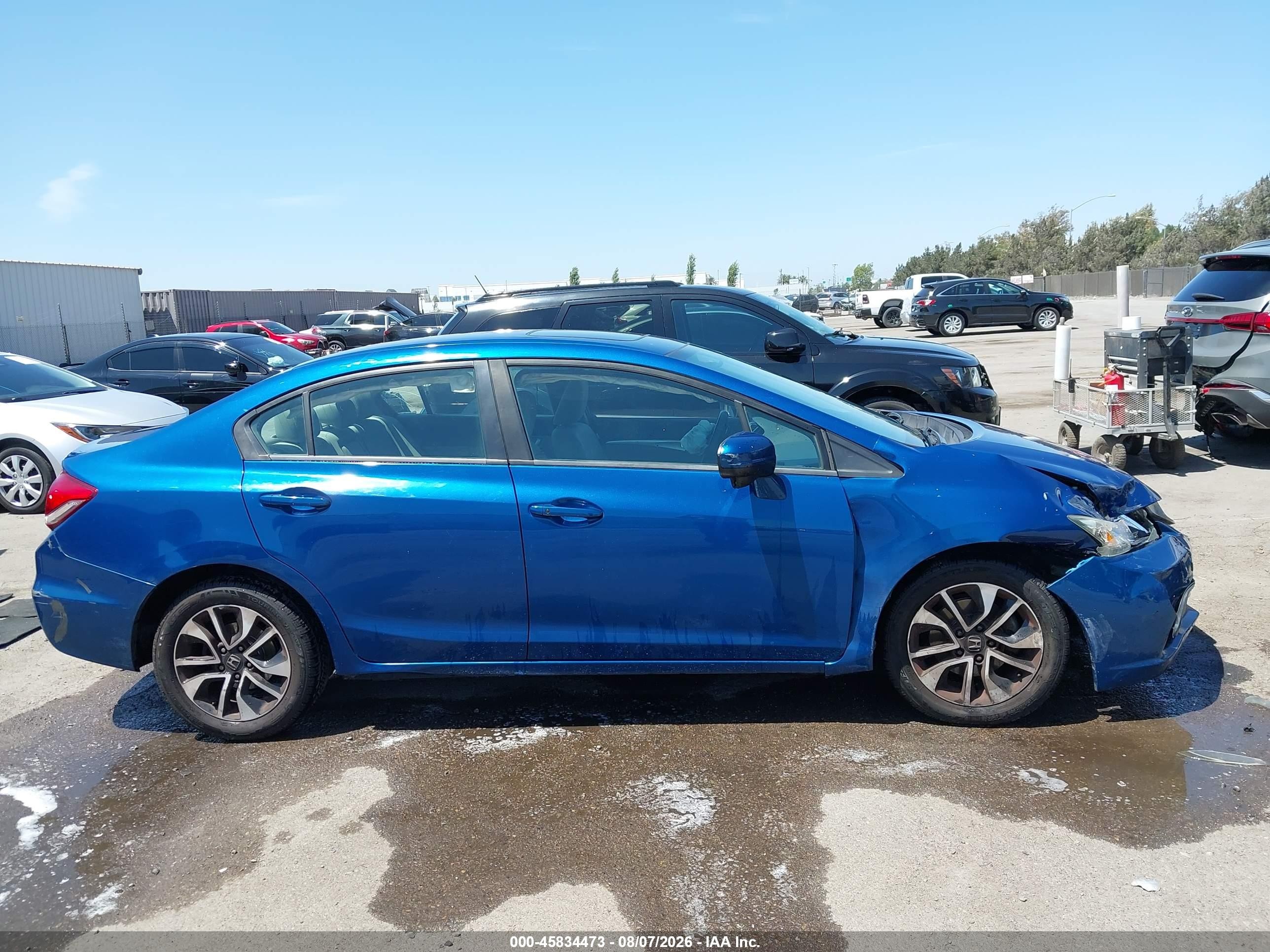 2015 Honda Civic Ex Blue vin: 19XFB2F83FE255030