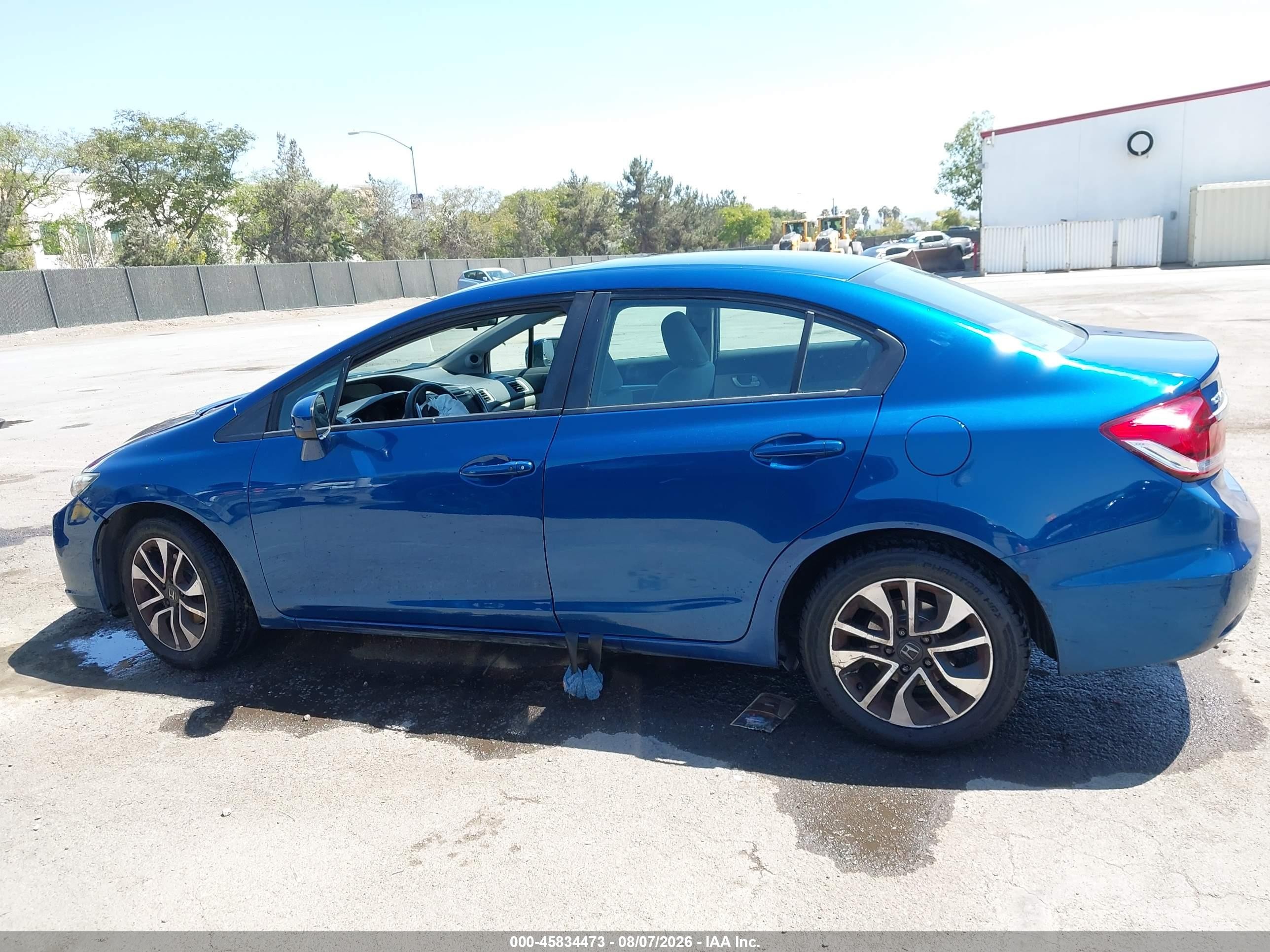 2015 Honda Civic Ex Blue vin: 19XFB2F83FE255030