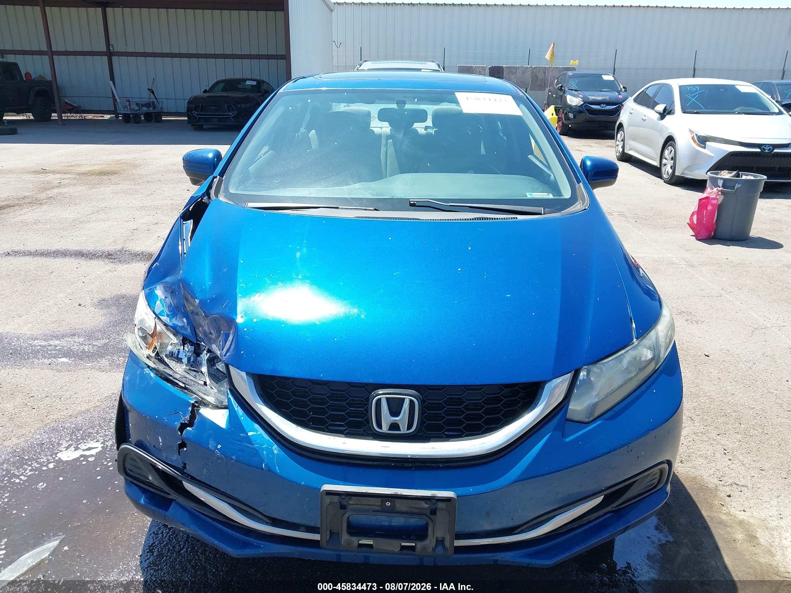 2015 Honda Civic Ex Blue vin: 19XFB2F83FE255030