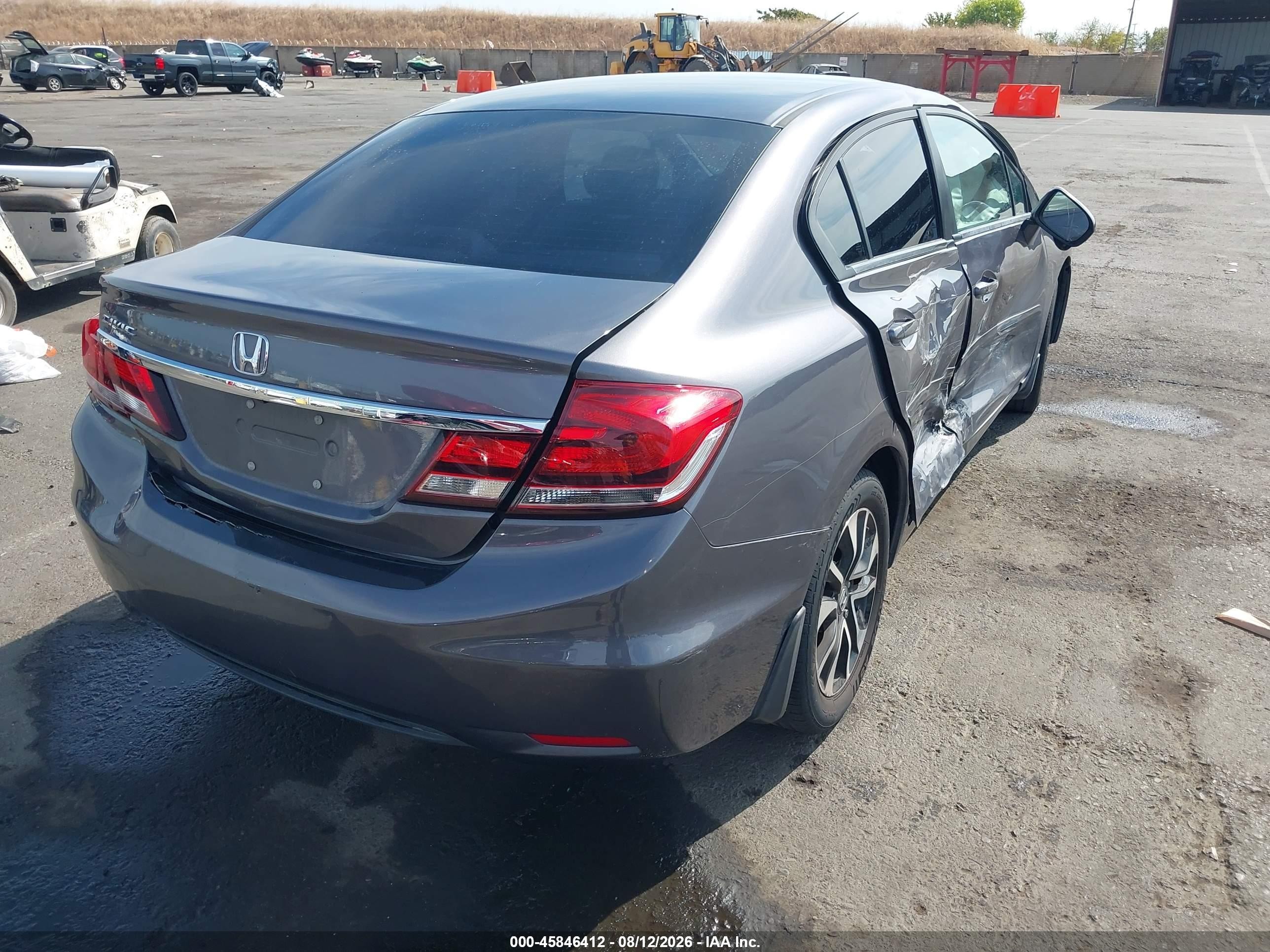 2015 Honda Civic Ex Gray vin: 19XFB2F83FE295561