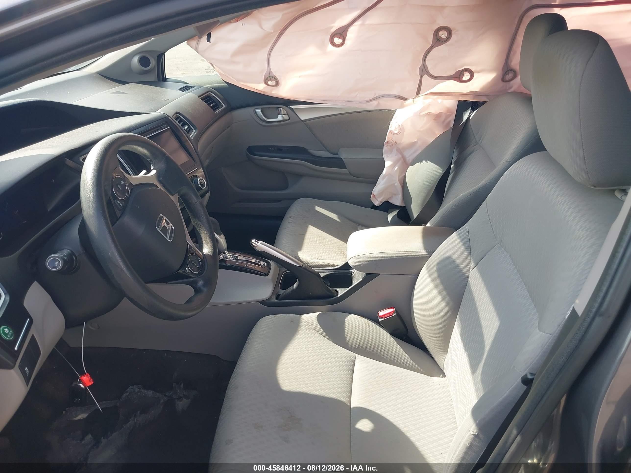 2015 Honda Civic Ex Gray vin: 19XFB2F83FE295561