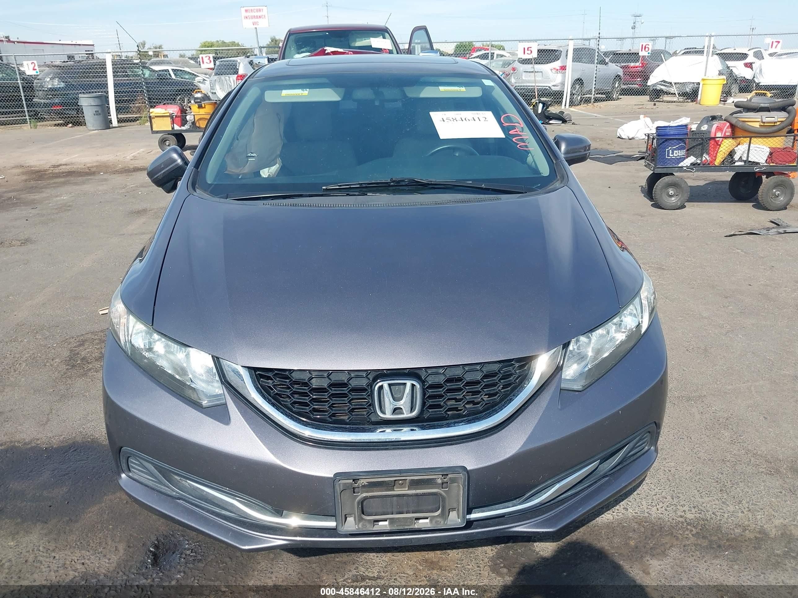 2015 Honda Civic Ex Gray vin: 19XFB2F83FE295561
