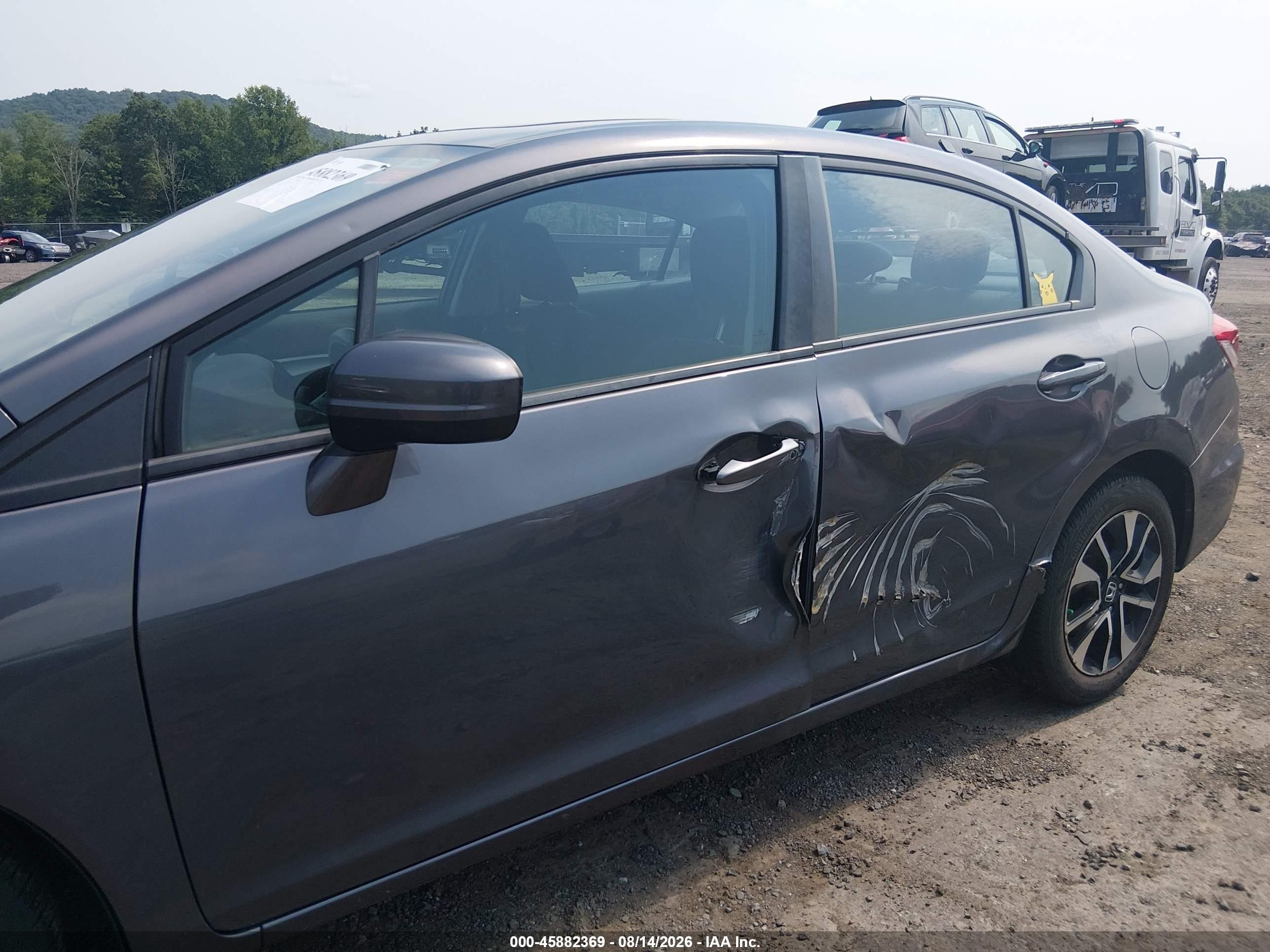 2015 Honda Civic Ex Gray vin: 19XFB2F83FE702553