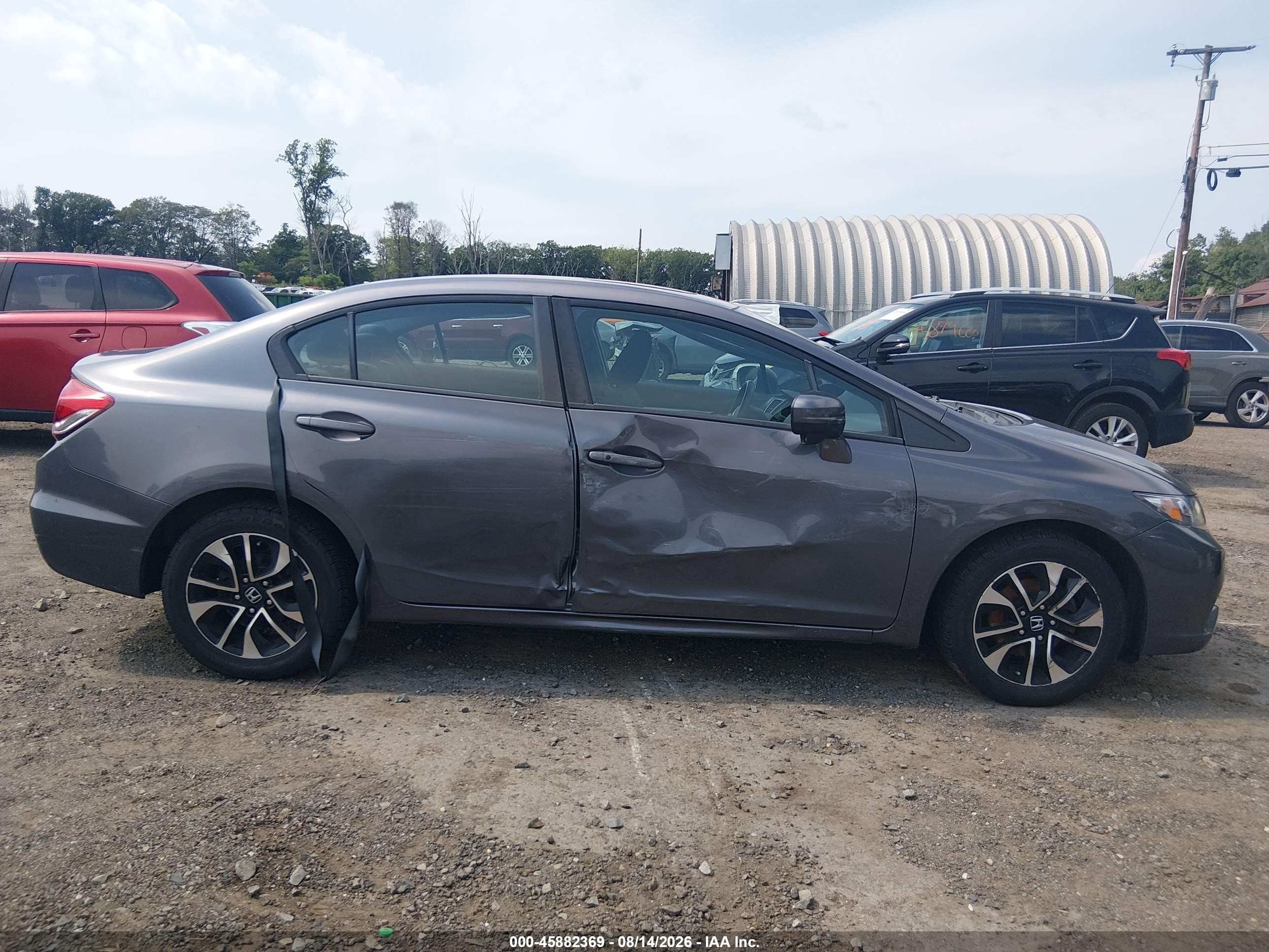 2015 Honda Civic Ex Gray vin: 19XFB2F83FE702553