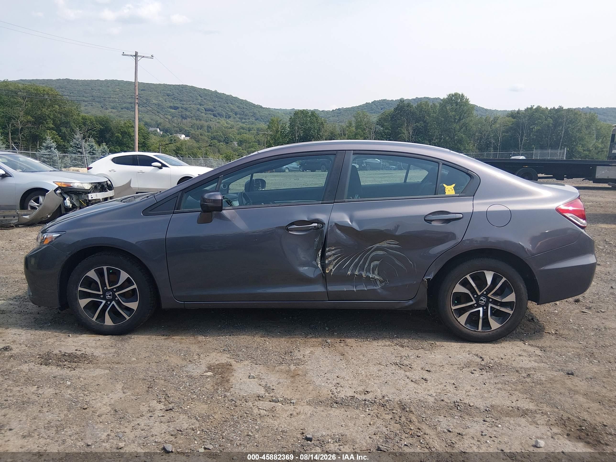 2015 Honda Civic Ex Gray vin: 19XFB2F83FE702553
