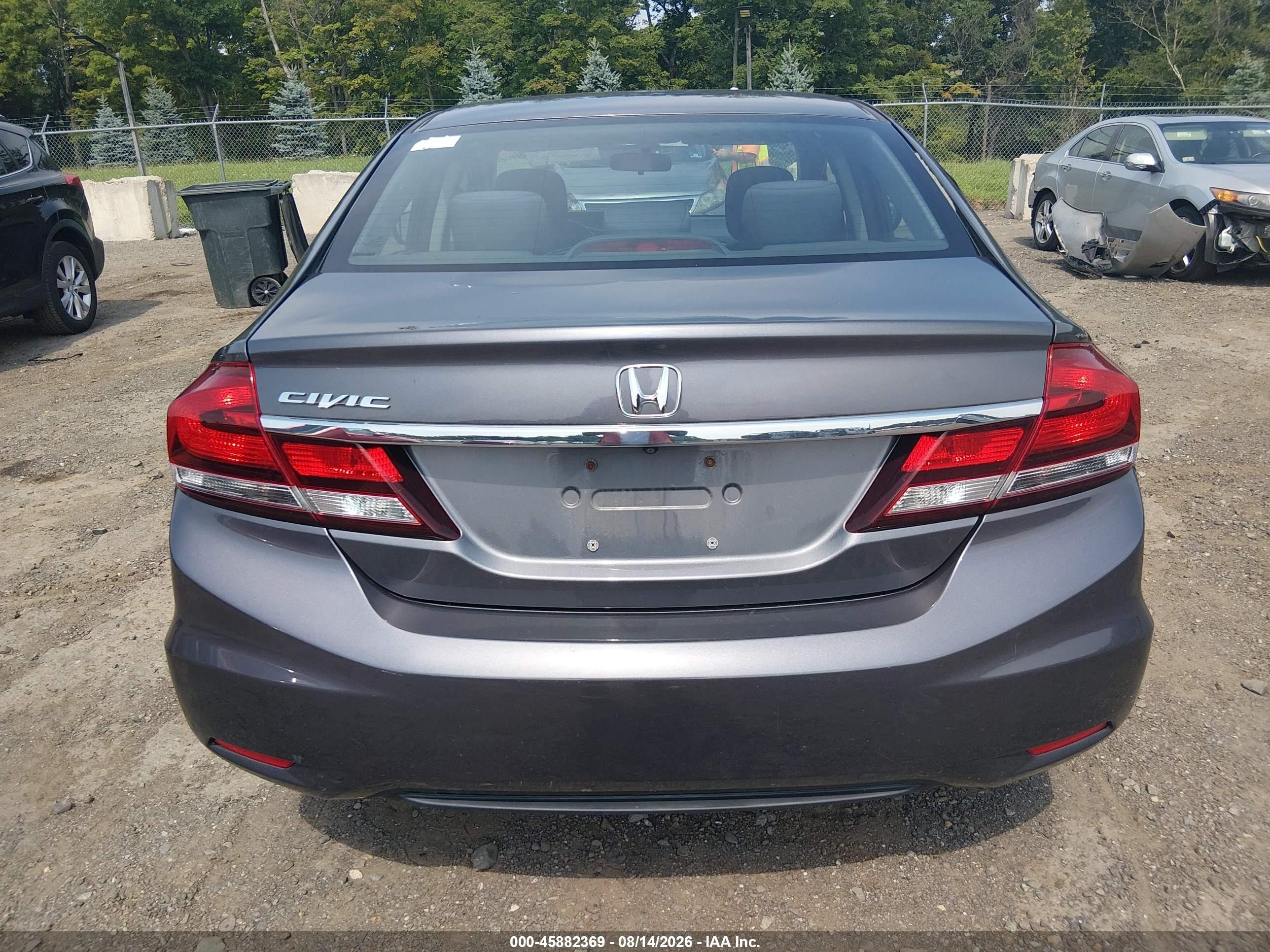 2015 Honda Civic Ex Gray vin: 19XFB2F83FE702553