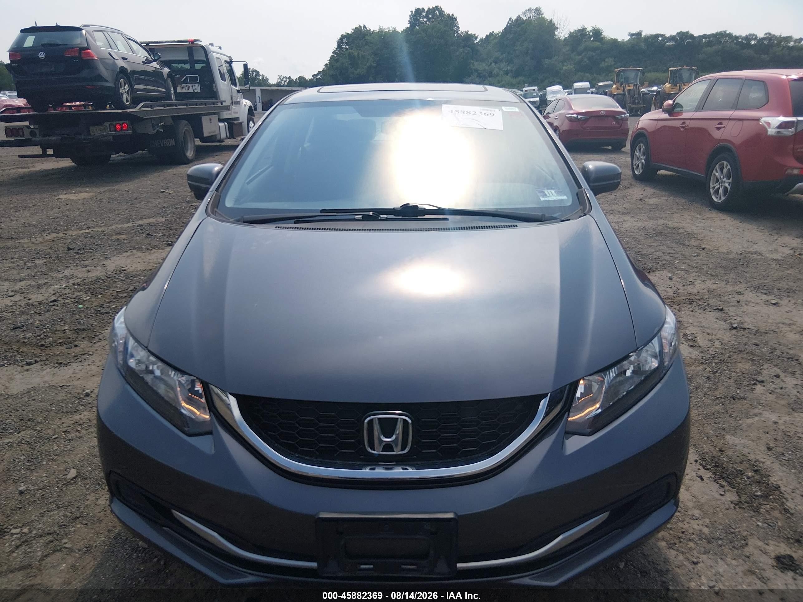 2015 Honda Civic Ex Gray vin: 19XFB2F83FE702553
