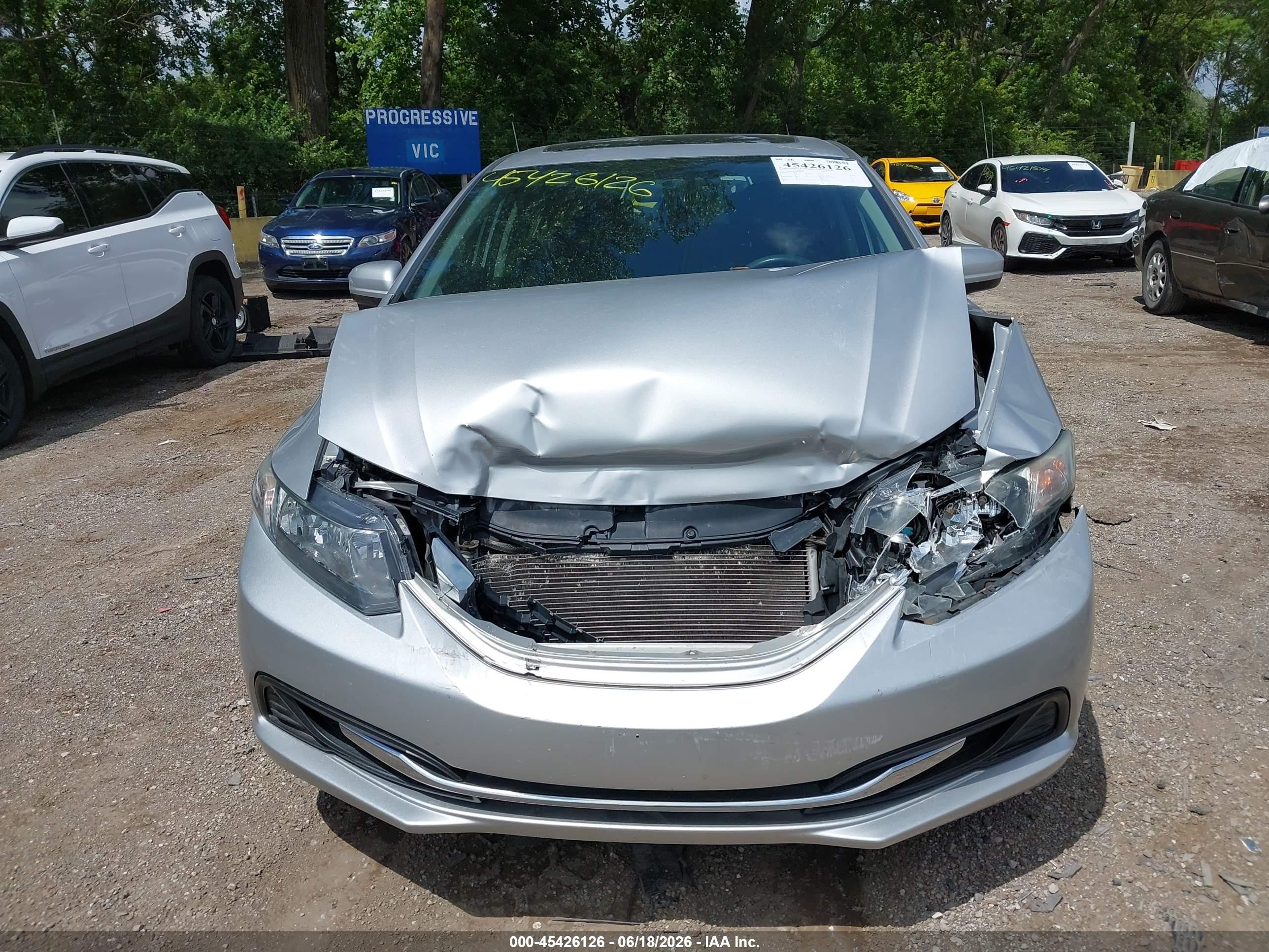 2015 Honda Civic Ex Silver vin: 19XFB2F83FE703072