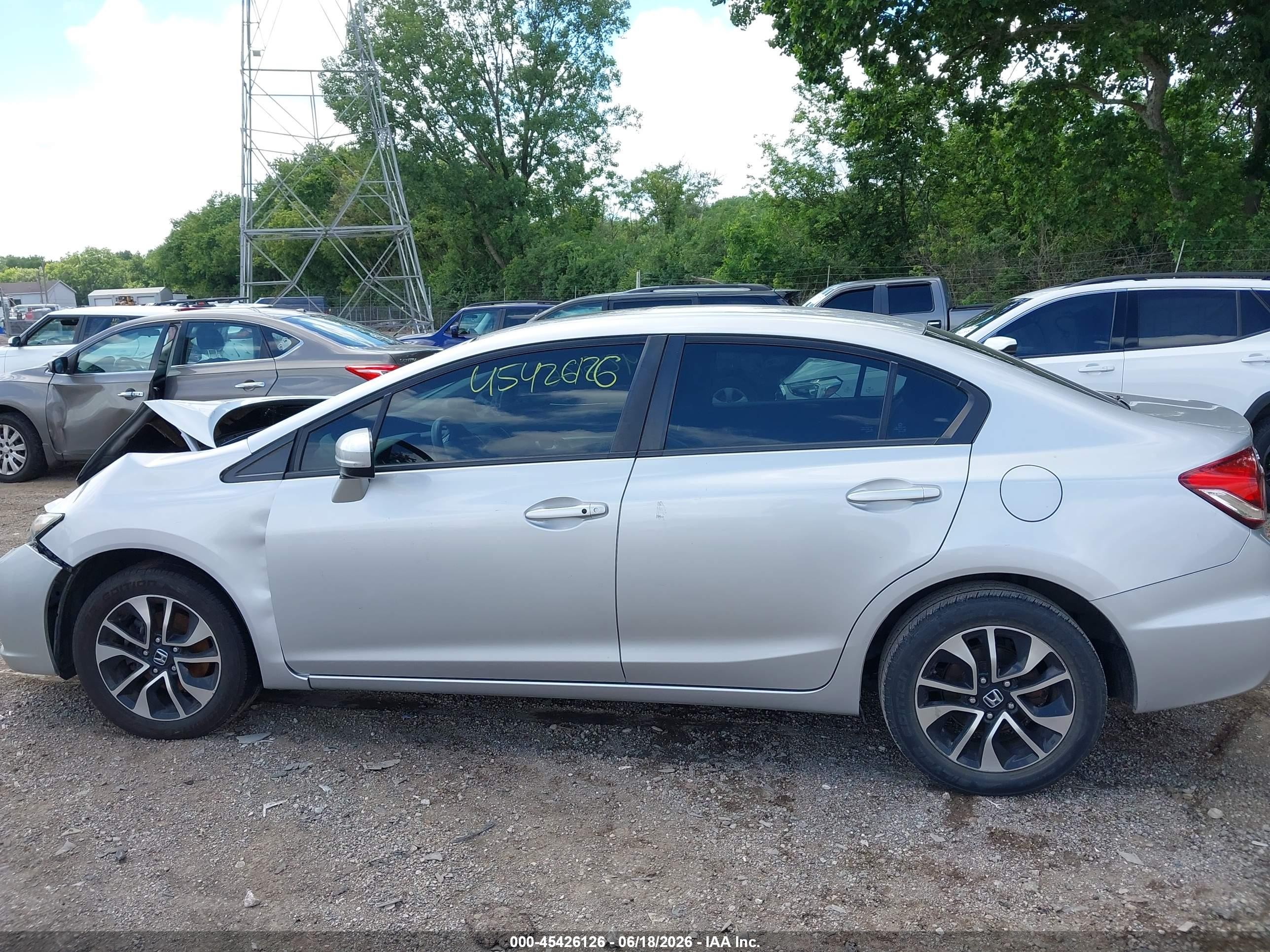 2015 Honda Civic Ex Silver vin: 19XFB2F83FE703072