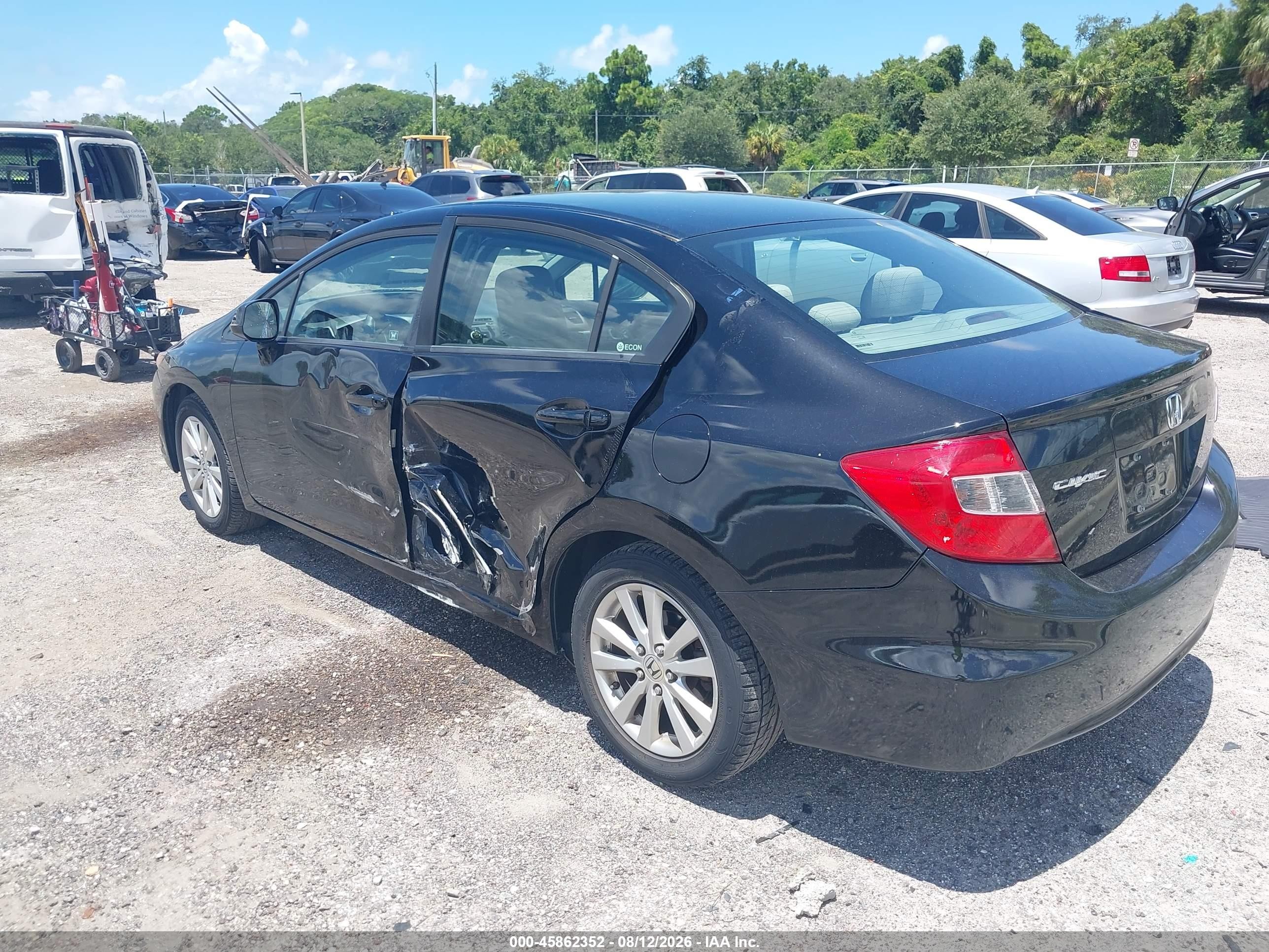 2012 Honda Civic Ex Black vin: 19XFB2F84CE002620