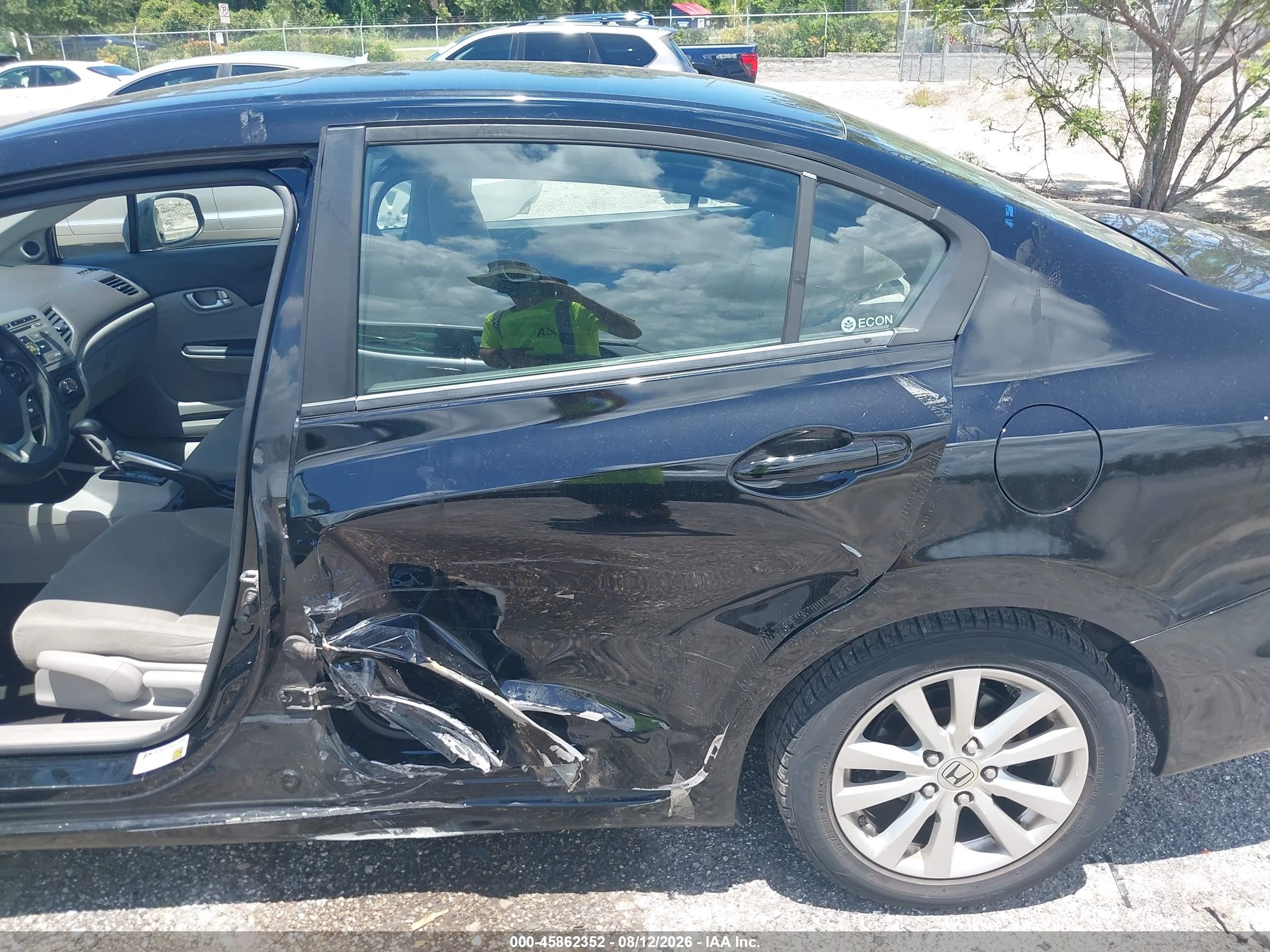 2012 Honda Civic Ex Black vin: 19XFB2F84CE002620