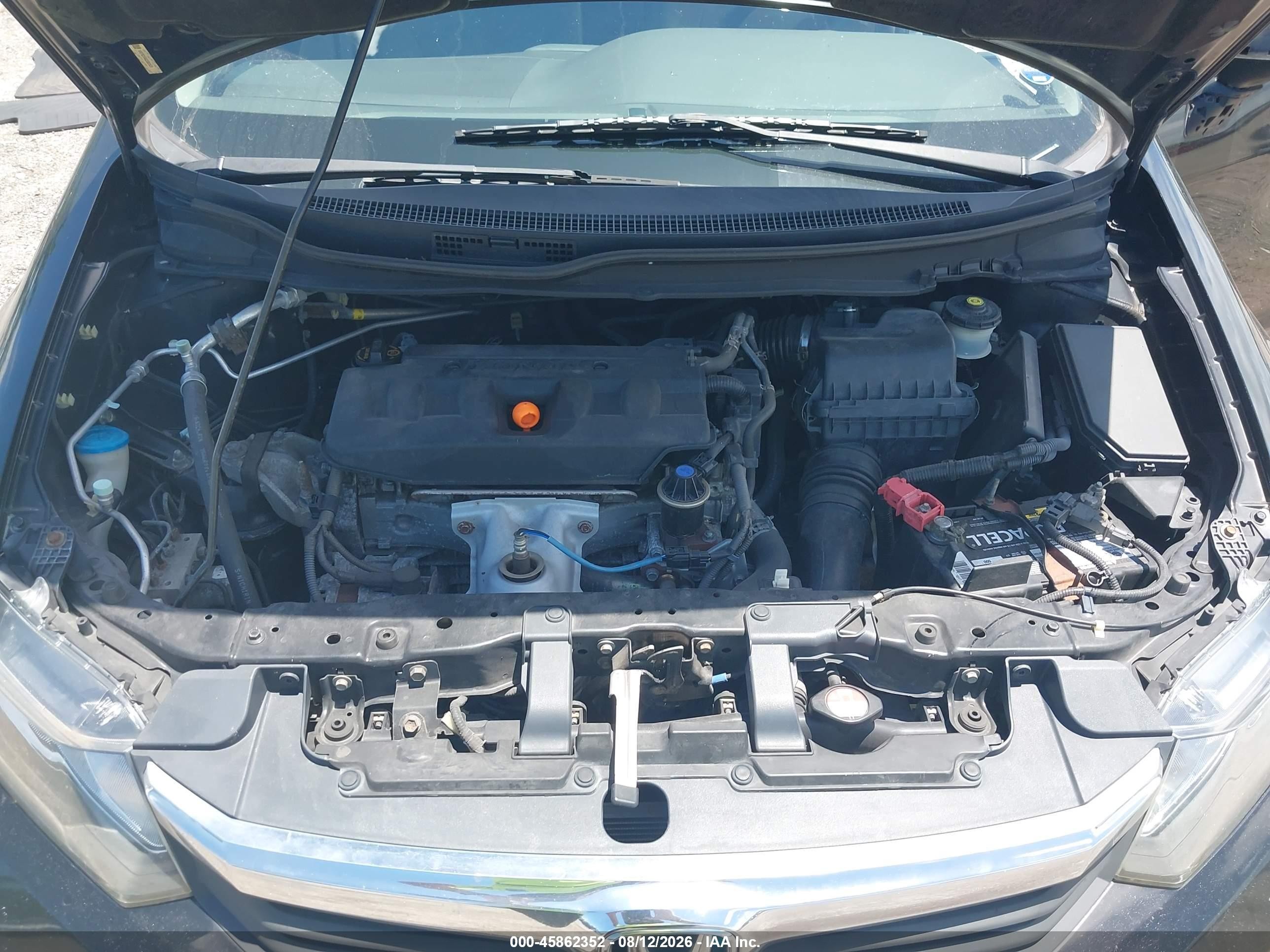 2012 Honda Civic Ex Black vin: 19XFB2F84CE002620