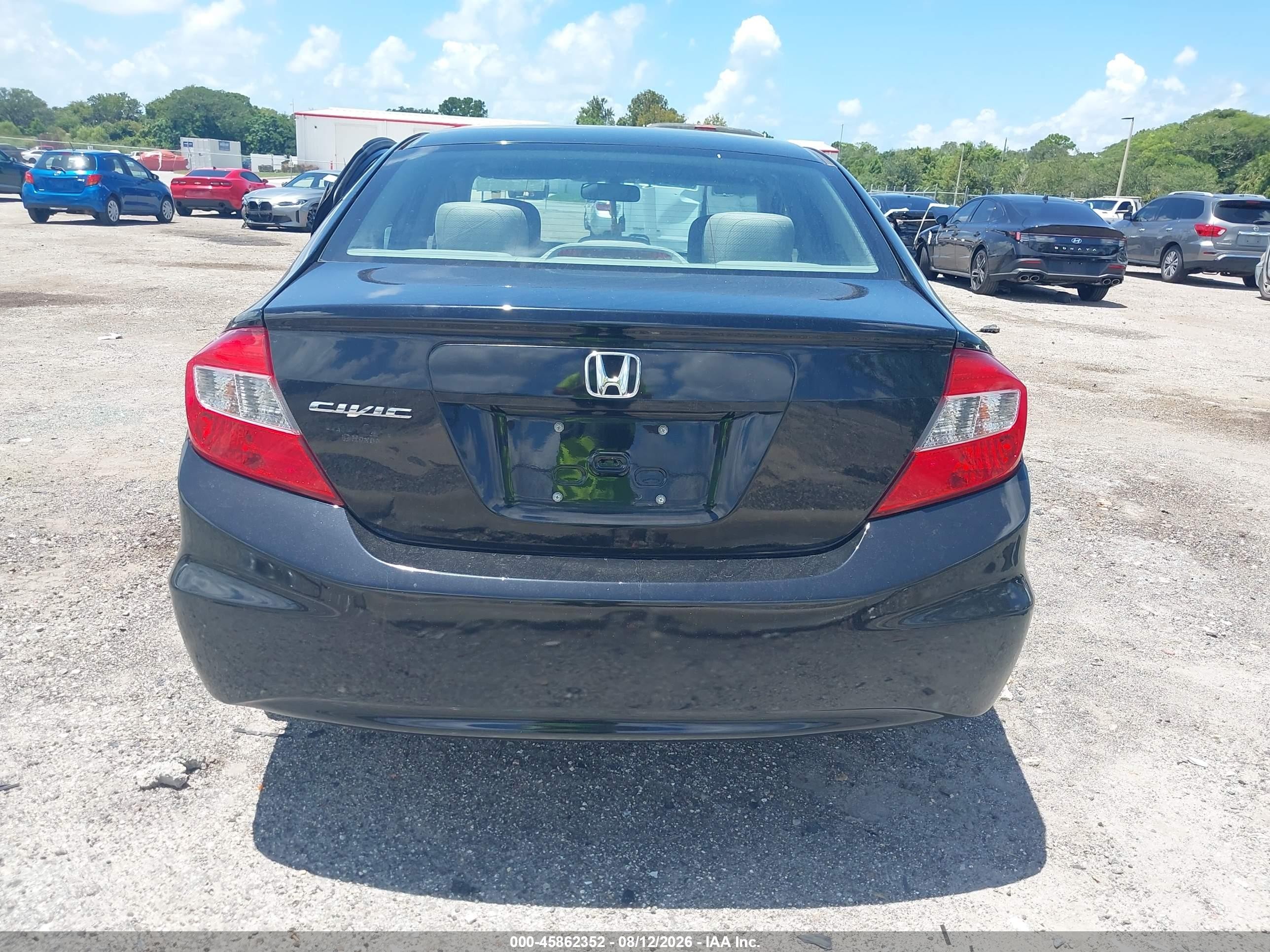 2012 Honda Civic Ex Black vin: 19XFB2F84CE002620