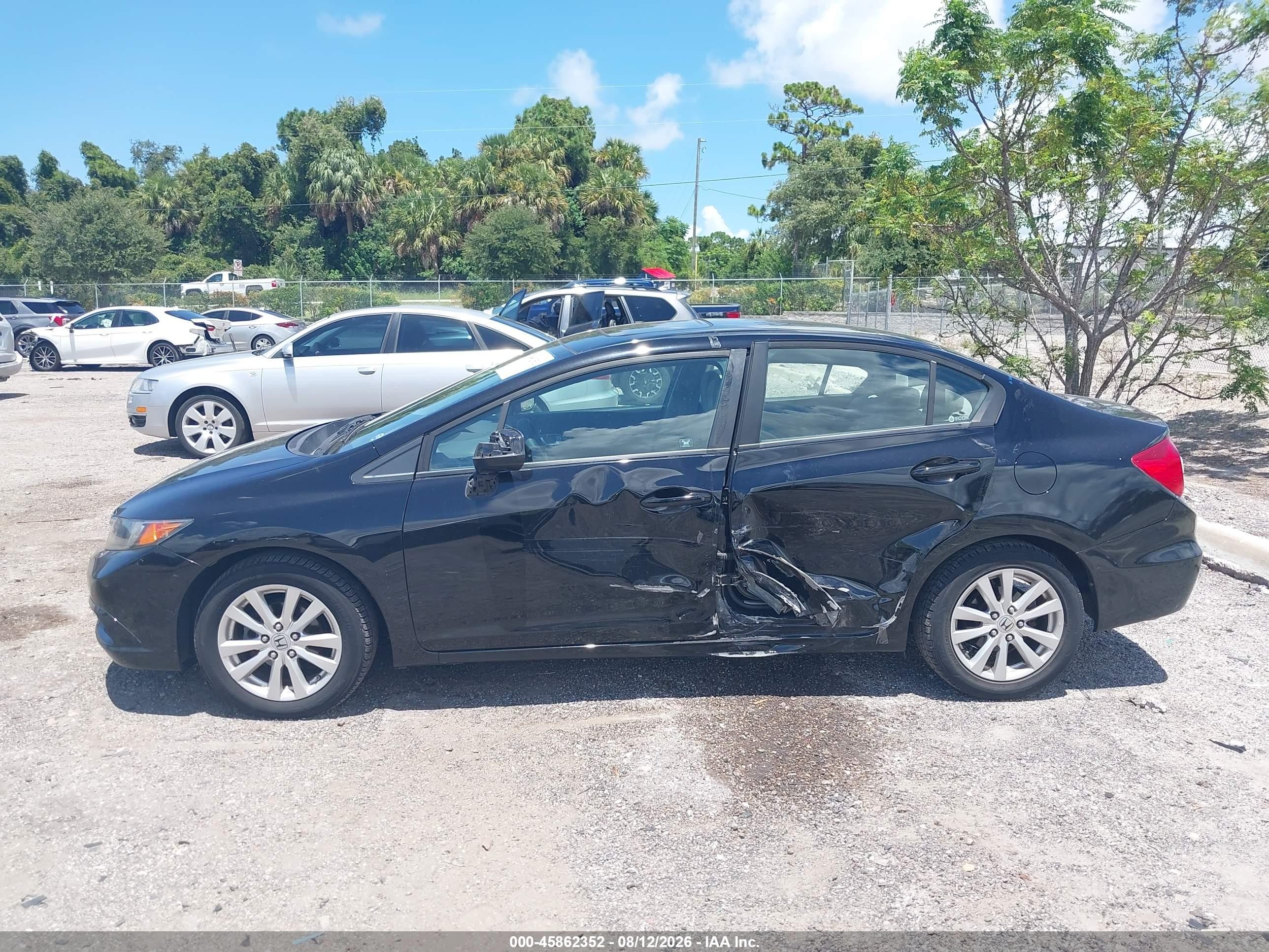 2012 Honda Civic Ex Black vin: 19XFB2F84CE002620