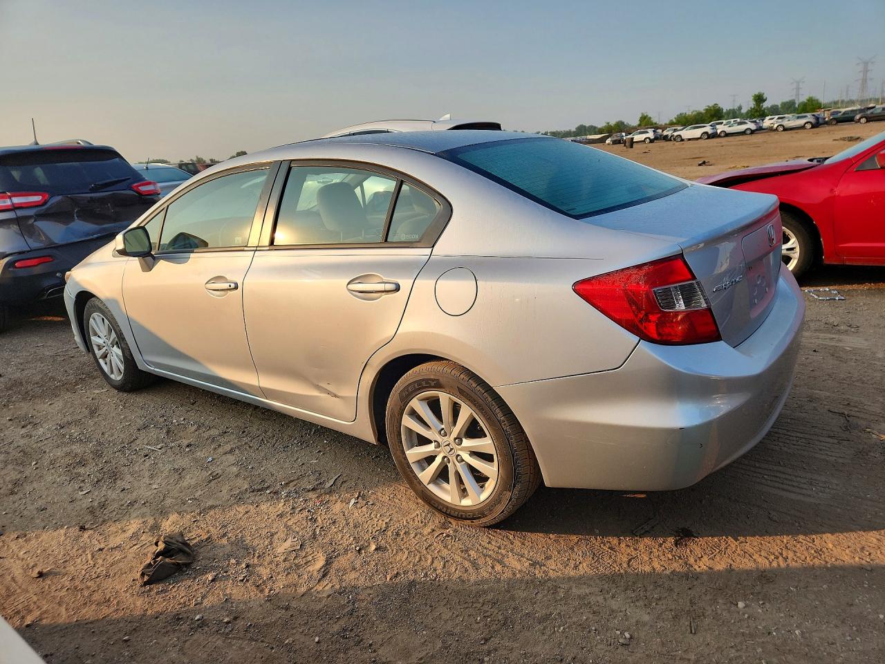 2012 Honda Civic Ex Silver vin: 19XFB2F84CE015318