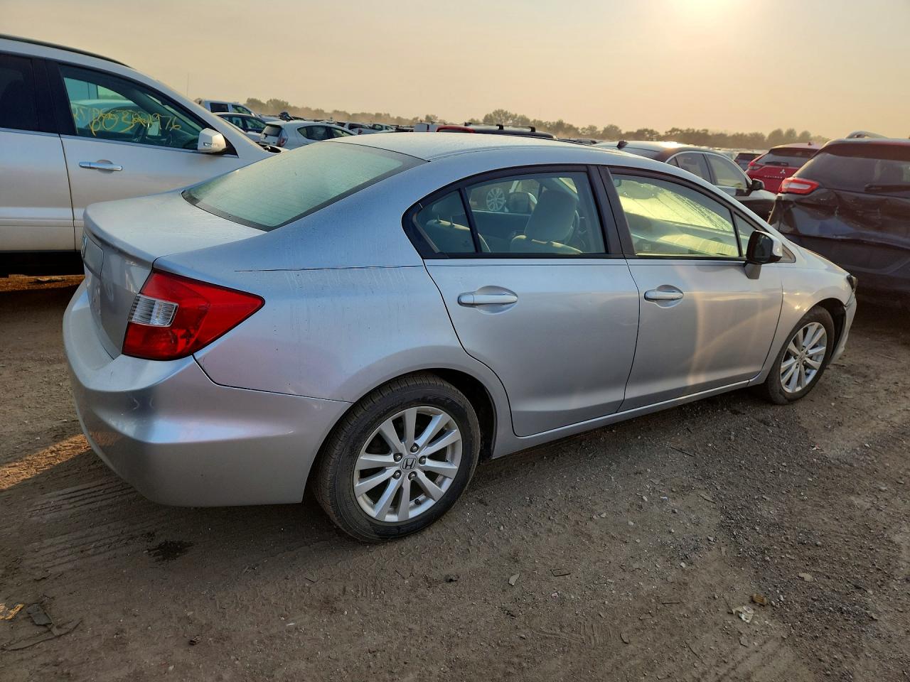 2012 Honda Civic Ex Silver vin: 19XFB2F84CE015318