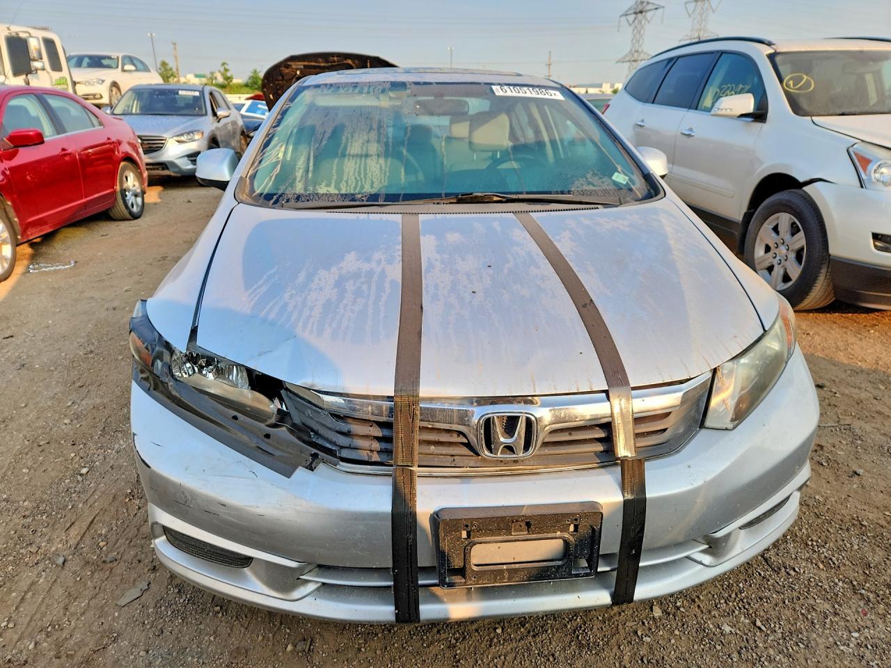 2012 Honda Civic Ex Silver vin: 19XFB2F84CE015318