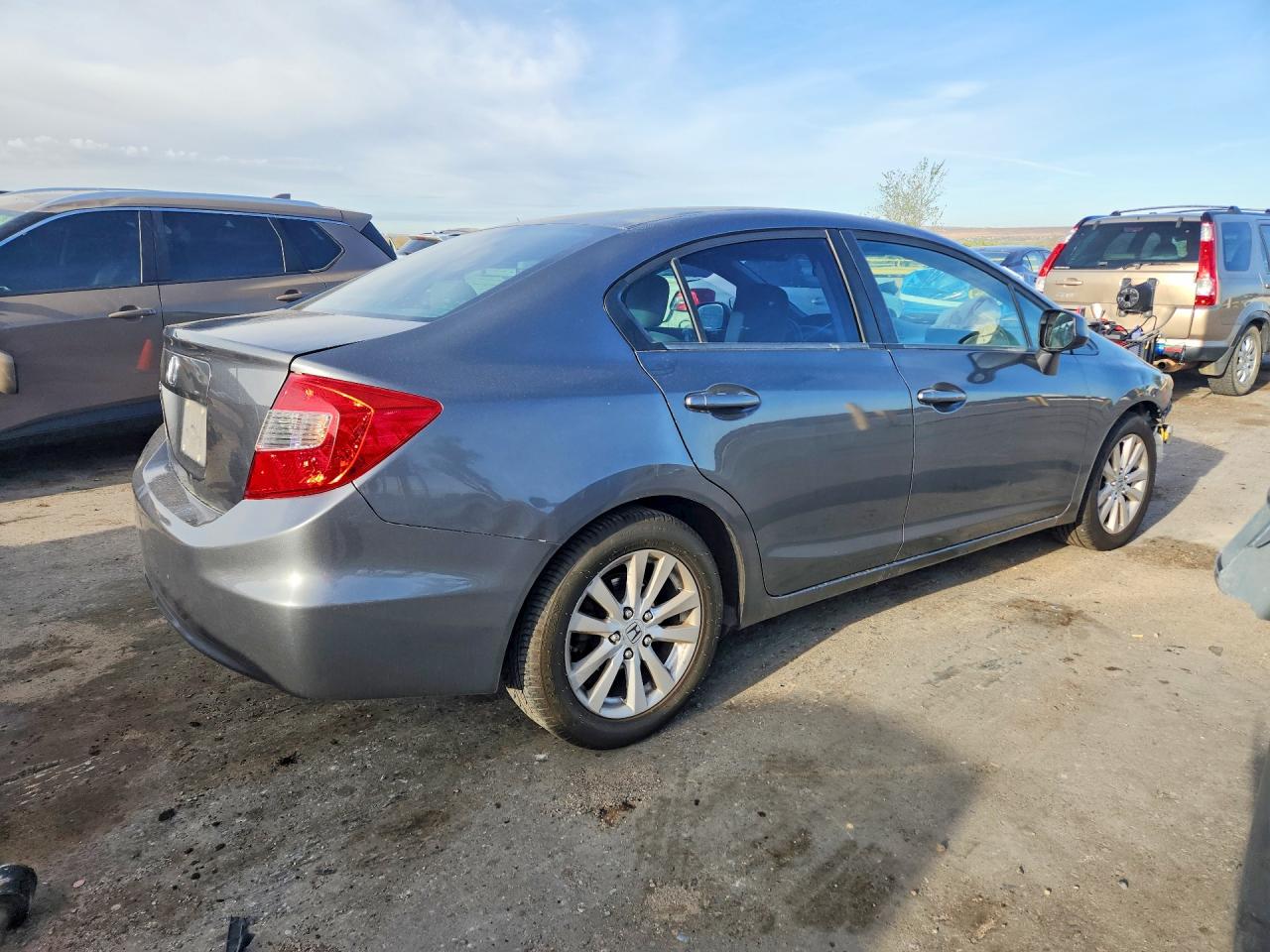 2012 Honda Civic Ex Gray vin: 19XFB2F84CE028084