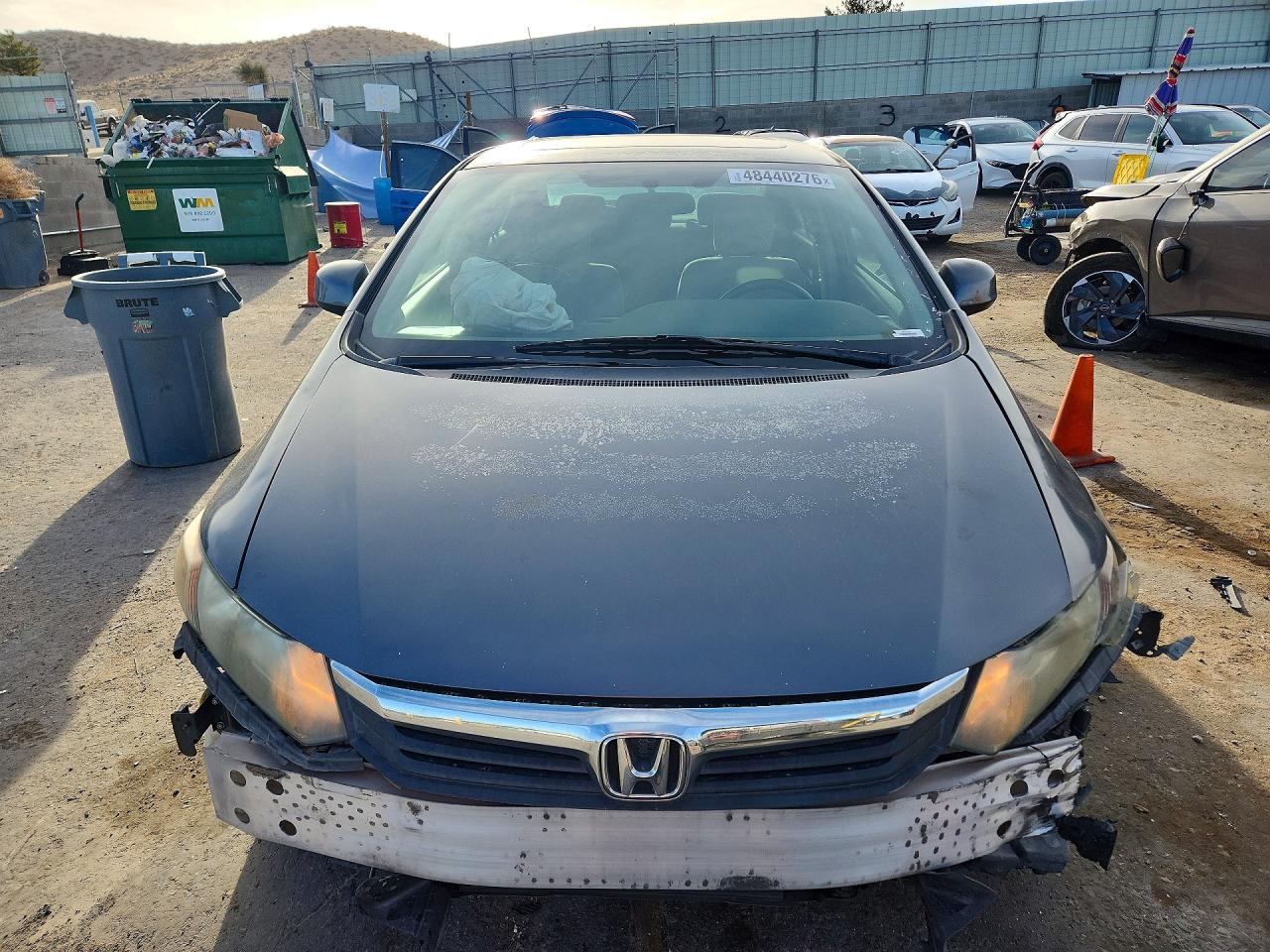 2012 Honda Civic Ex Gray vin: 19XFB2F84CE028084