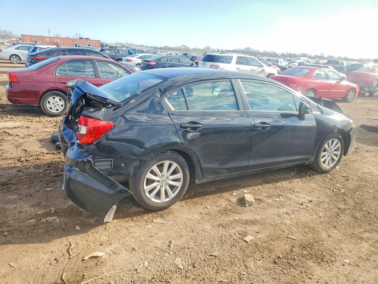 2012 Honda Civic Ex Black vin: 19XFB2F84CE030546