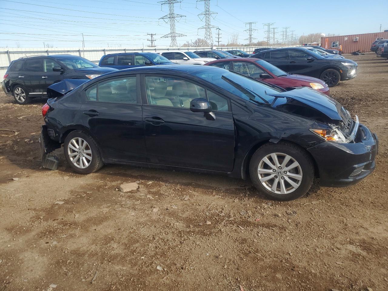 2012 Honda Civic Ex Black vin: 19XFB2F84CE030546
