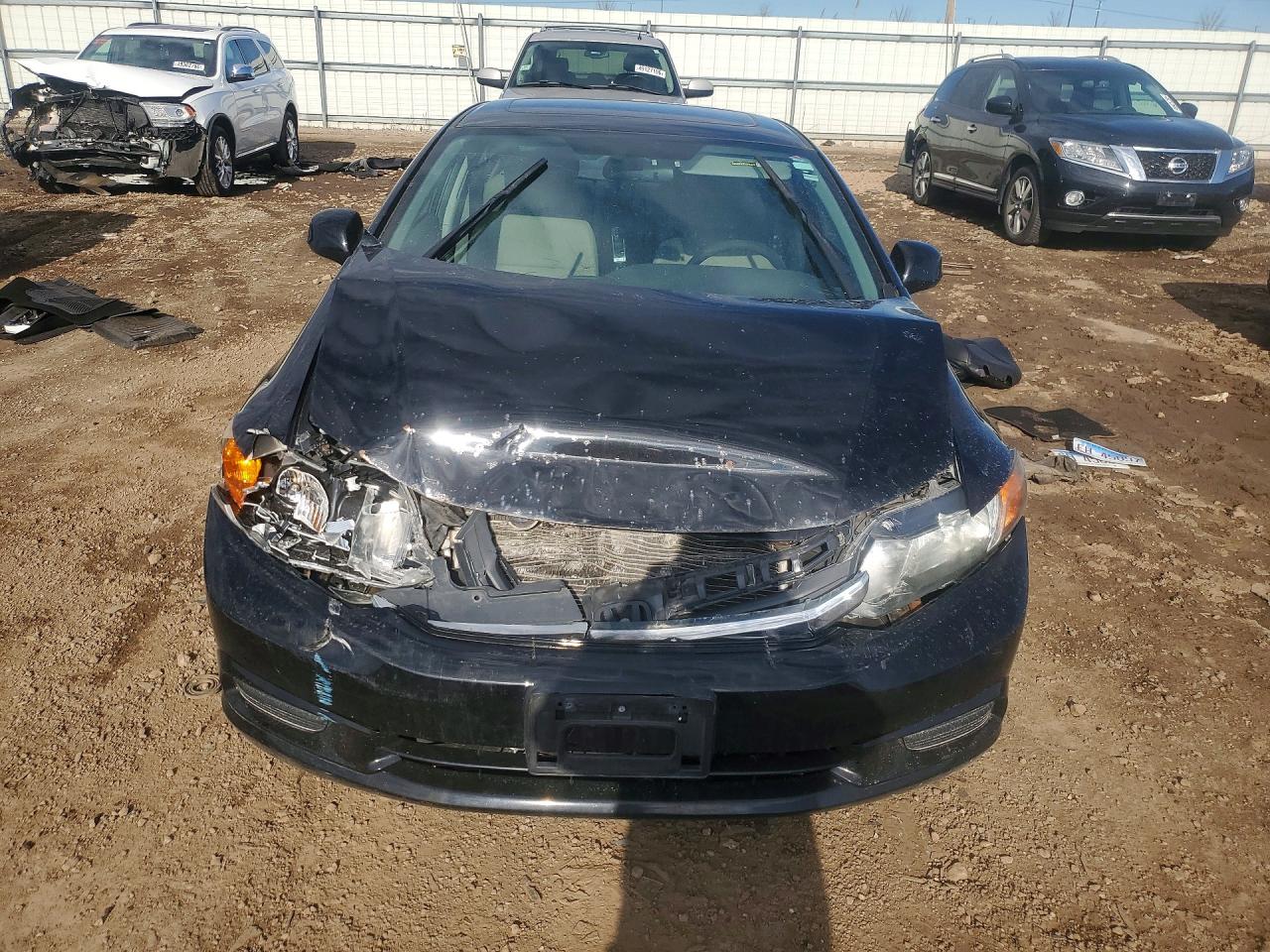 2012 Honda Civic Ex Black vin: 19XFB2F84CE030546