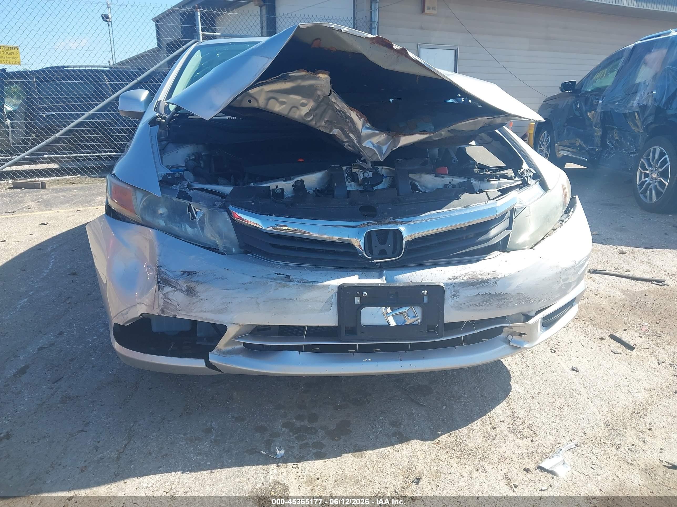 2012 Honda Civic Ex Silver vin: 19XFB2F84CE064390