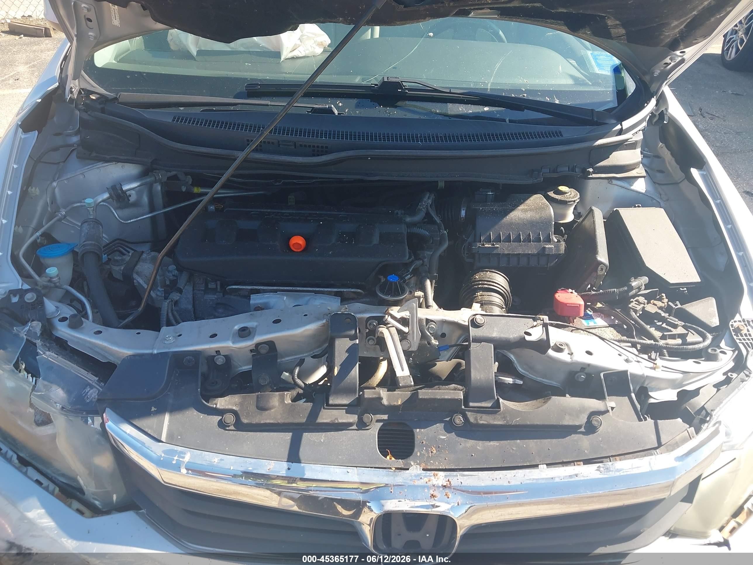 2012 Honda Civic Ex Silver vin: 19XFB2F84CE064390