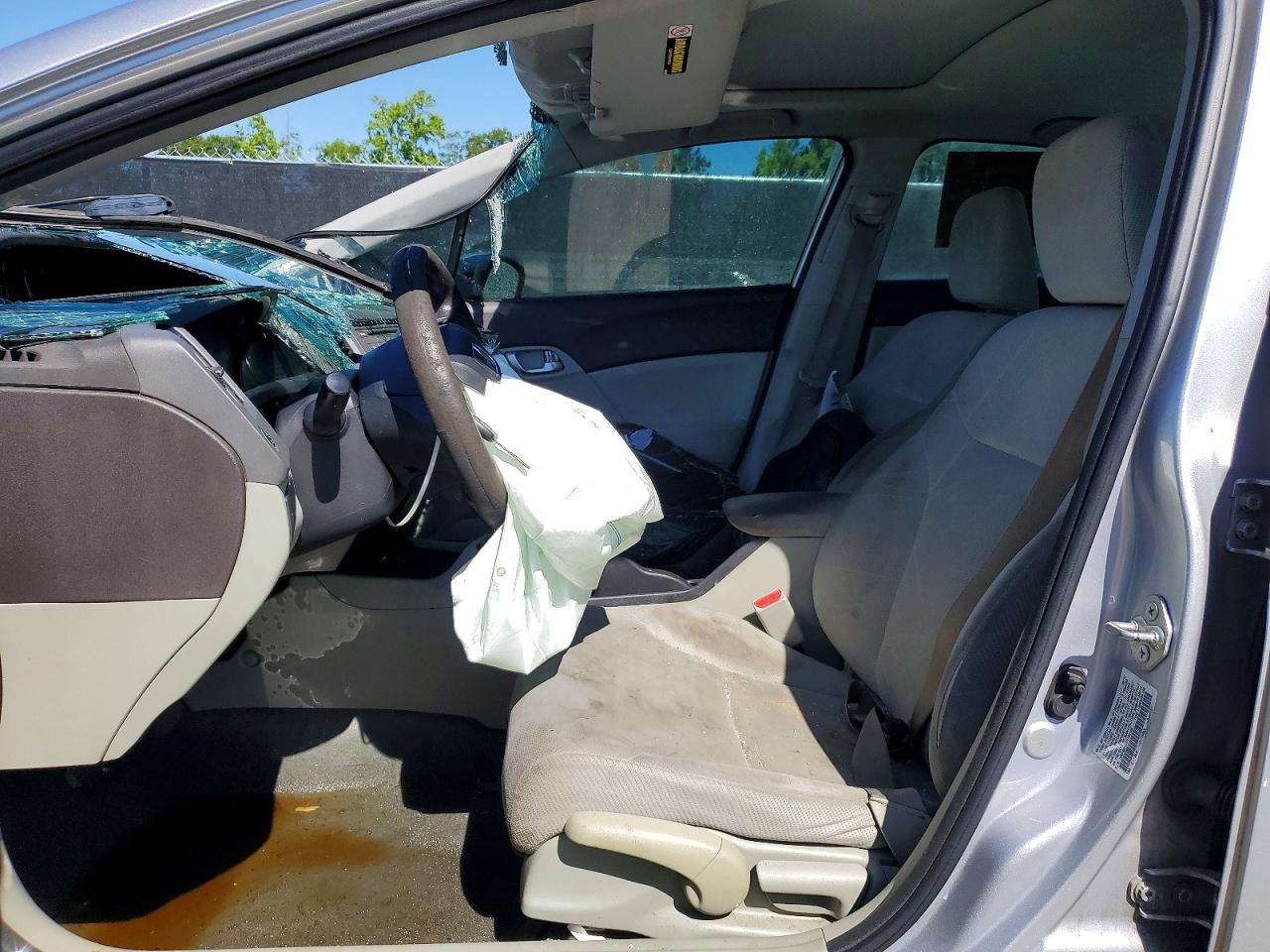 2012 Honda Civic Ex Silver vin: 19XFB2F84CE100188