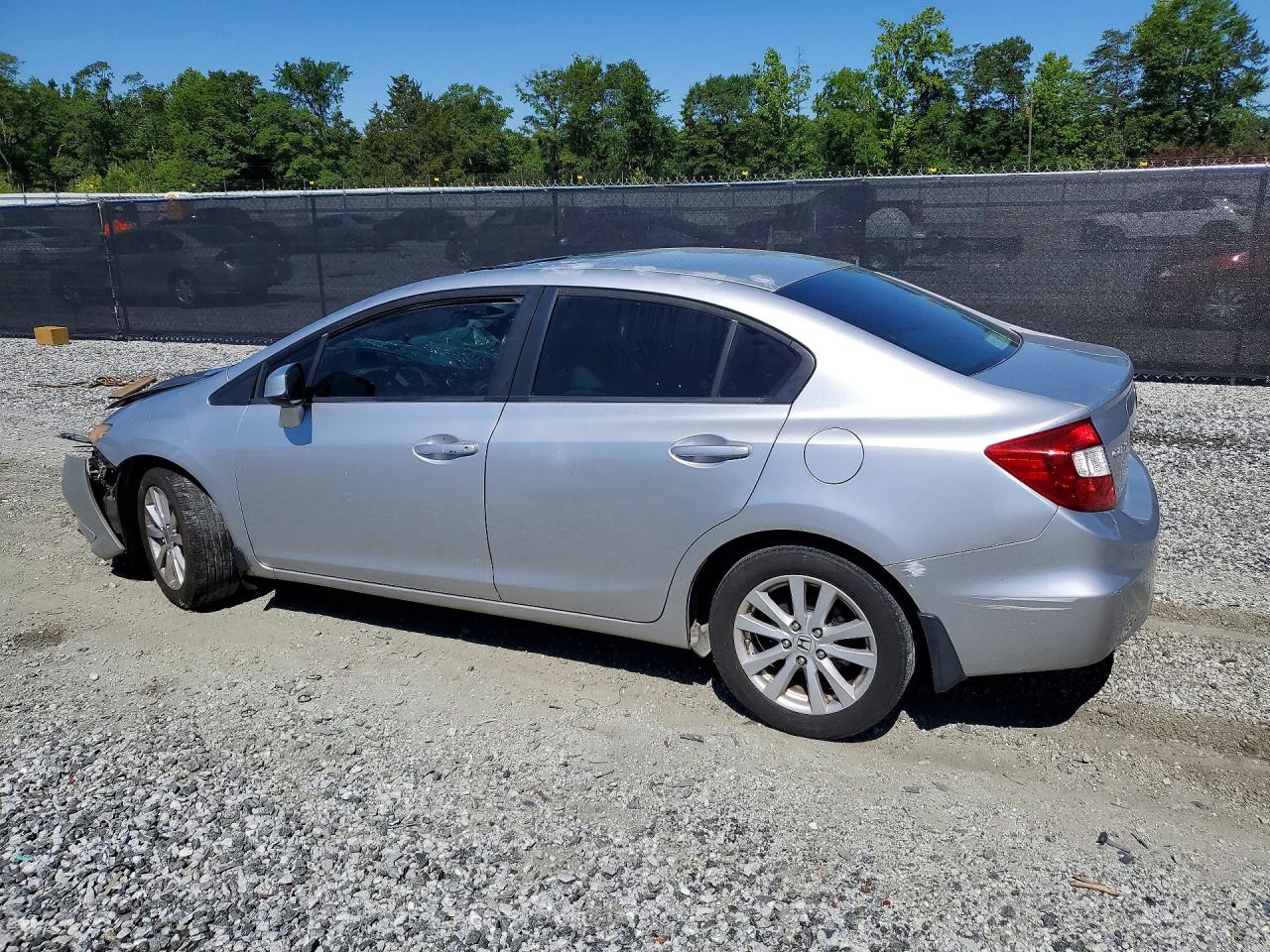 2012 Honda Civic Ex Silver vin: 19XFB2F84CE100188