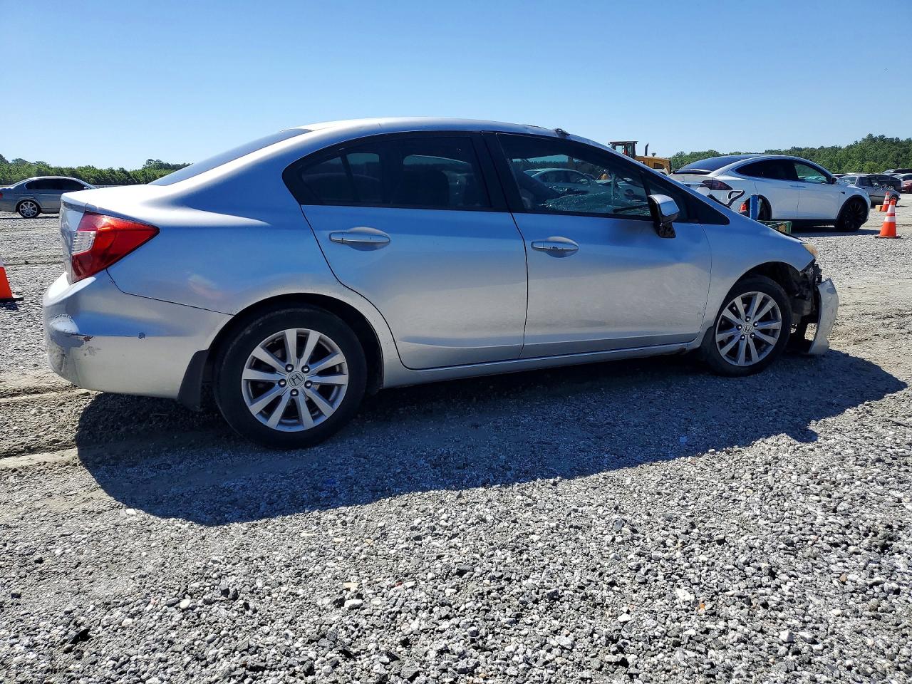 2012 Honda Civic Ex Silver vin: 19XFB2F84CE100188
