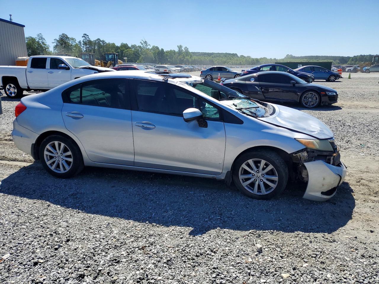 2012 Honda Civic Ex Silver vin: 19XFB2F84CE100188