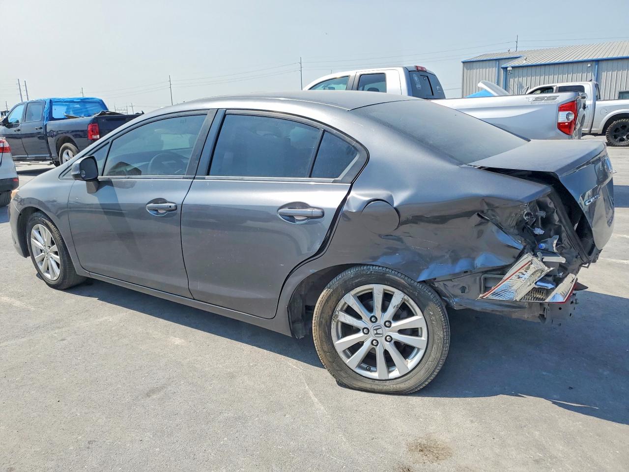 2012 Honda Civic Ex Gray vin: 19XFB2F84CE318390