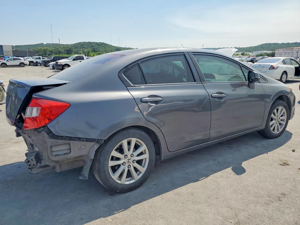 2012 Honda Civic Ex Gray vin: 19XFB2F84CE318390