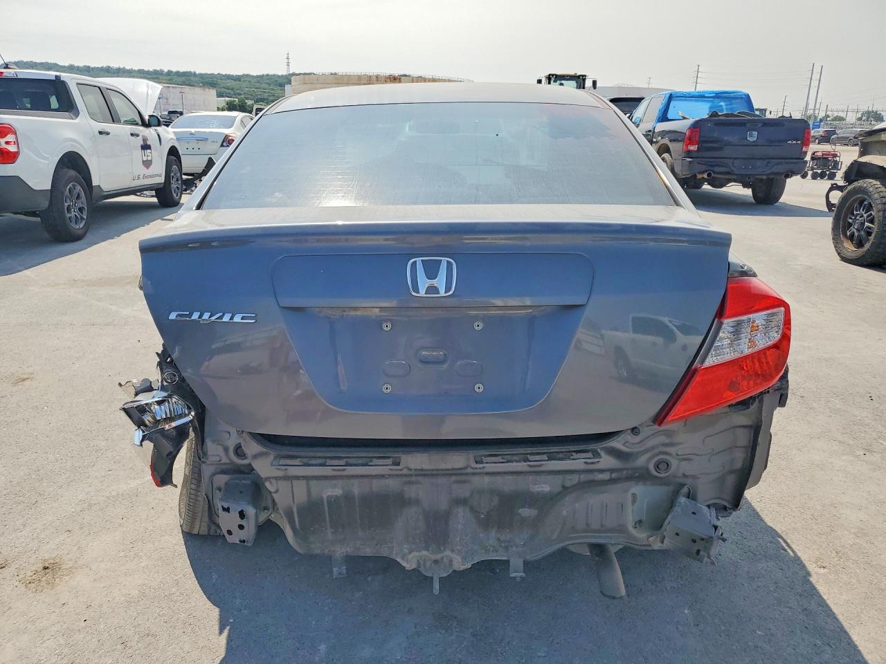 2012 Honda Civic Ex Gray vin: 19XFB2F84CE318390