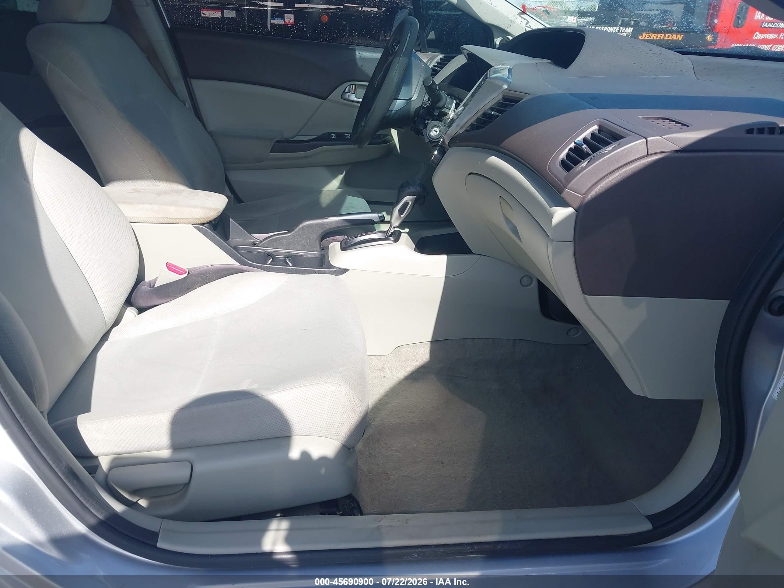 2012 Honda Civic Ex Silver vin: 19XFB2F84CE322455