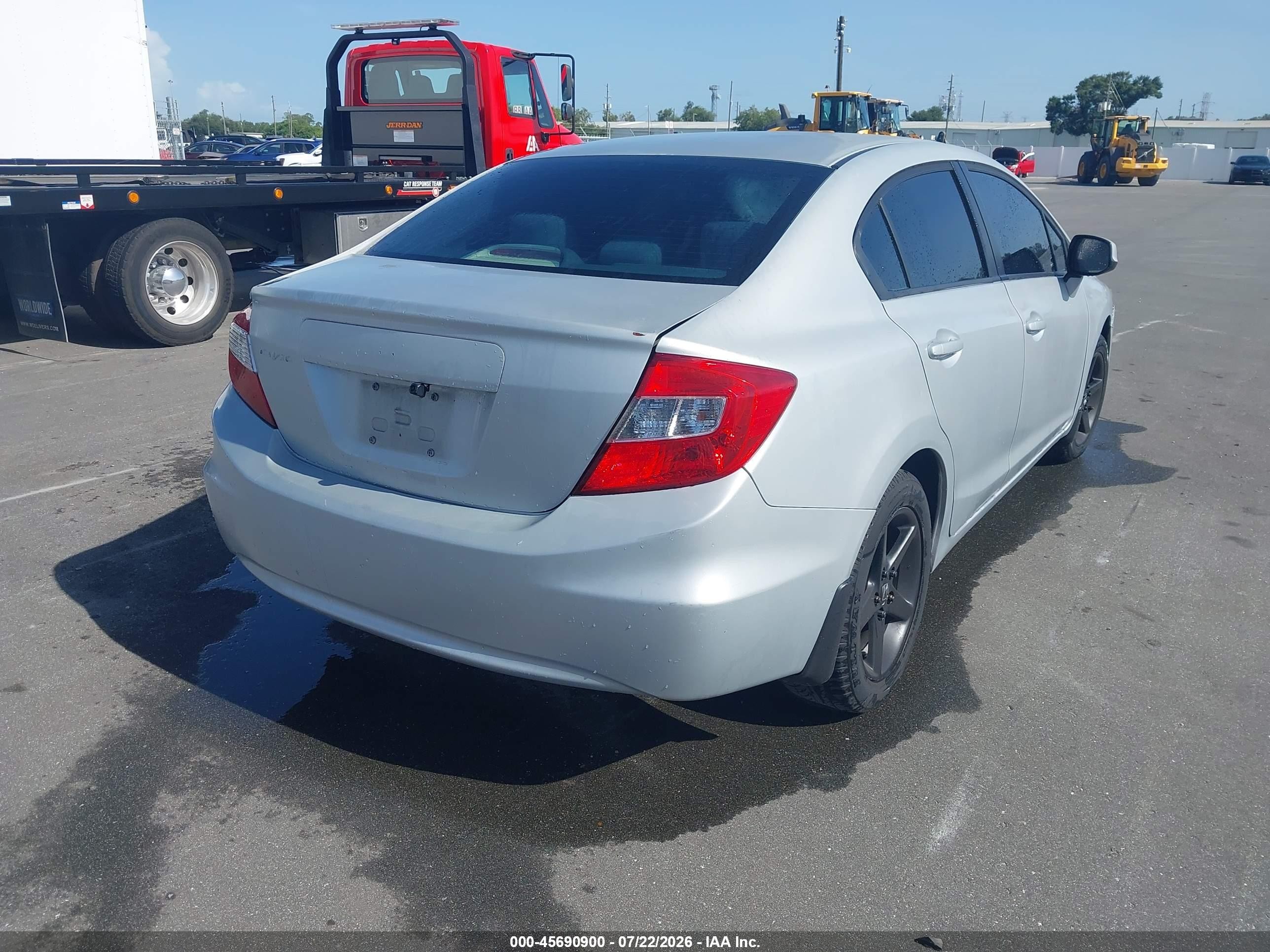 2012 Honda Civic Ex Silver vin: 19XFB2F84CE322455