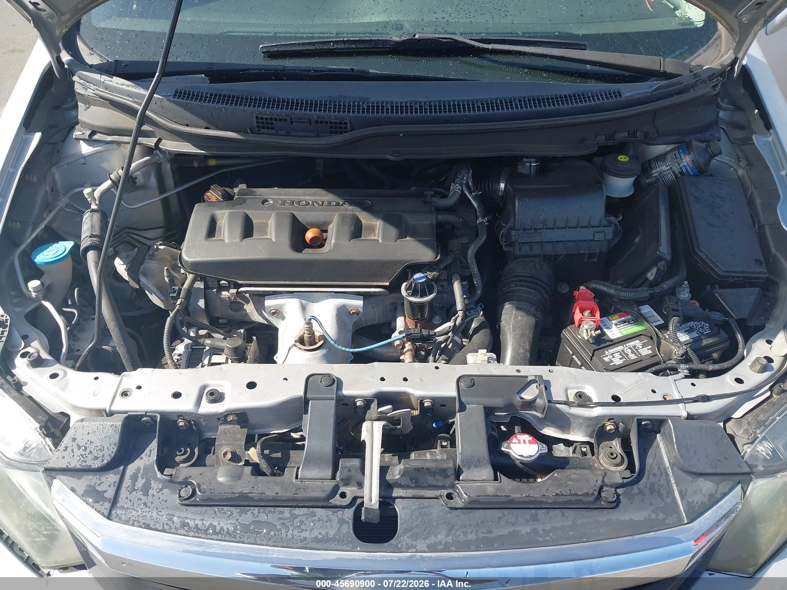 2012 Honda Civic Ex Silver vin: 19XFB2F84CE322455