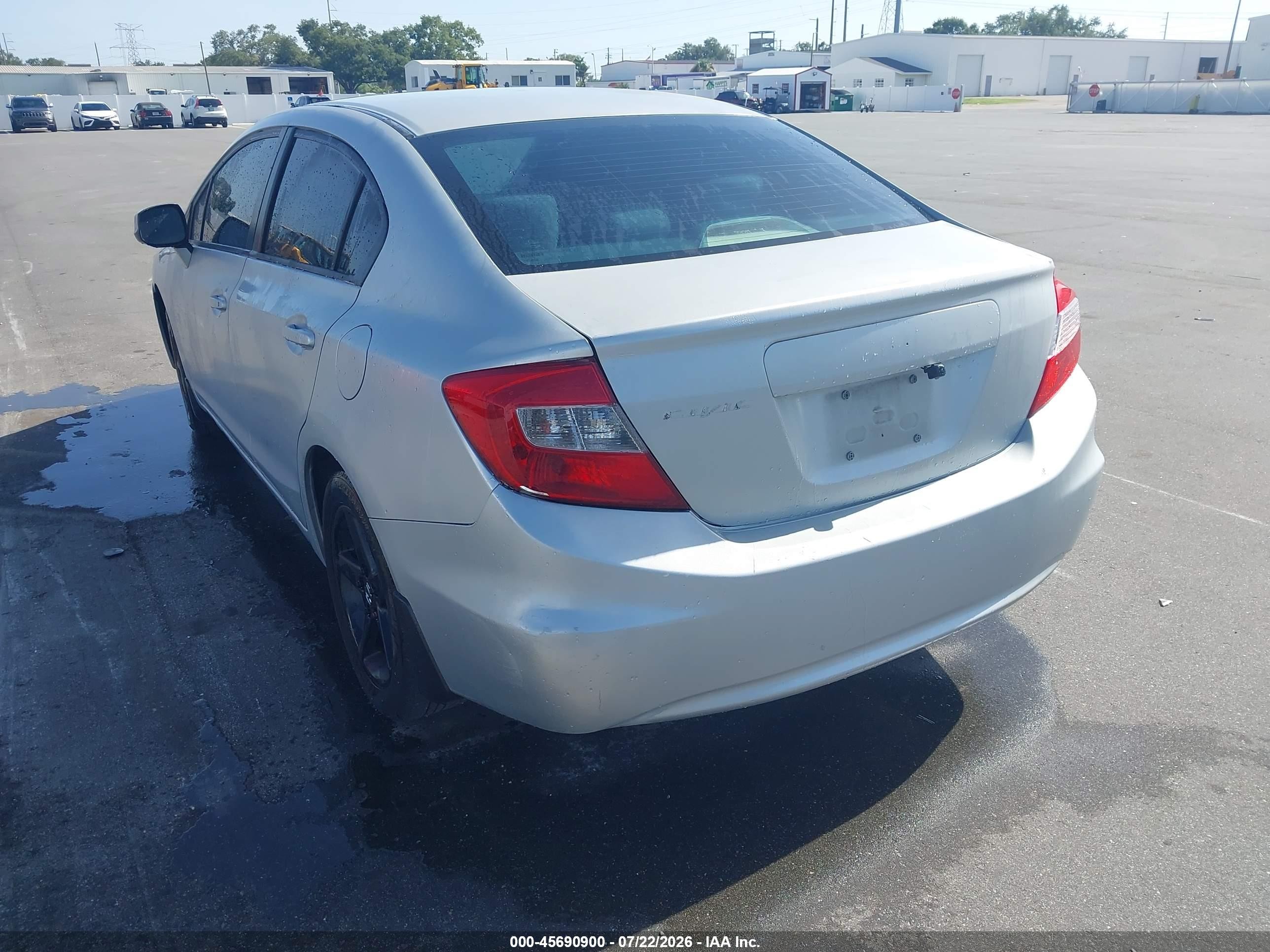 2012 Honda Civic Ex Silver vin: 19XFB2F84CE322455