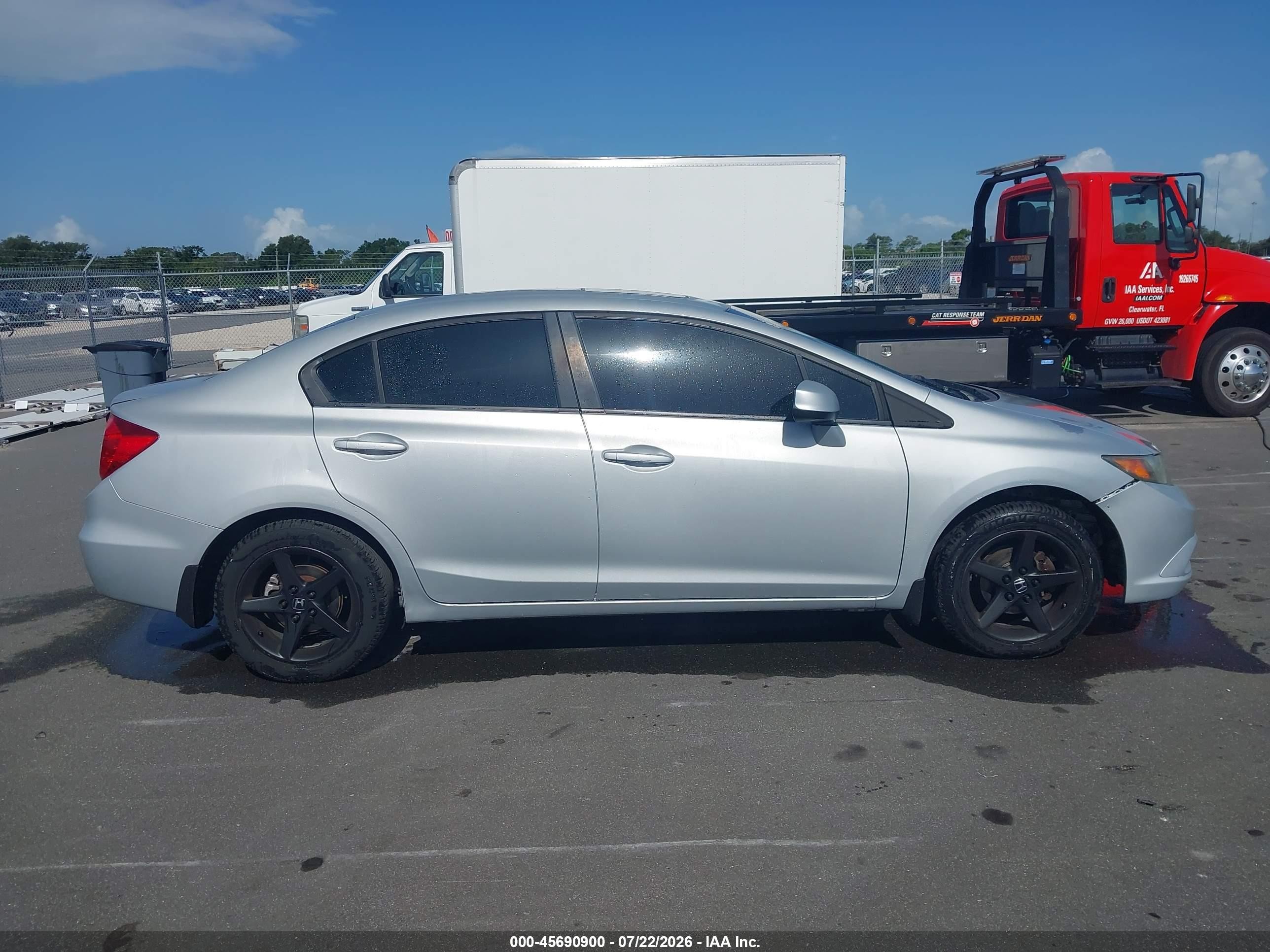 2012 Honda Civic Ex Silver vin: 19XFB2F84CE322455
