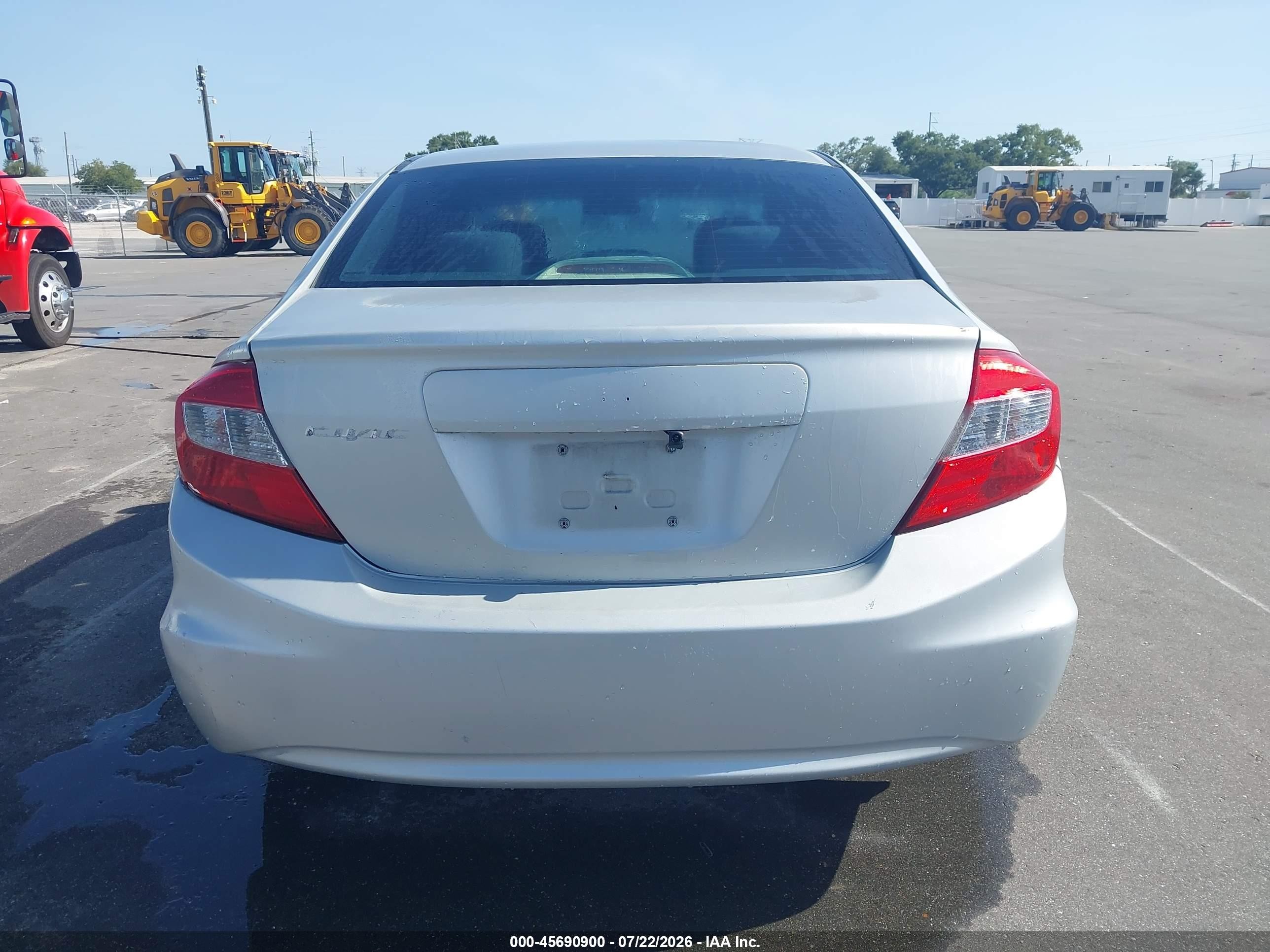 2012 Honda Civic Ex Silver vin: 19XFB2F84CE322455