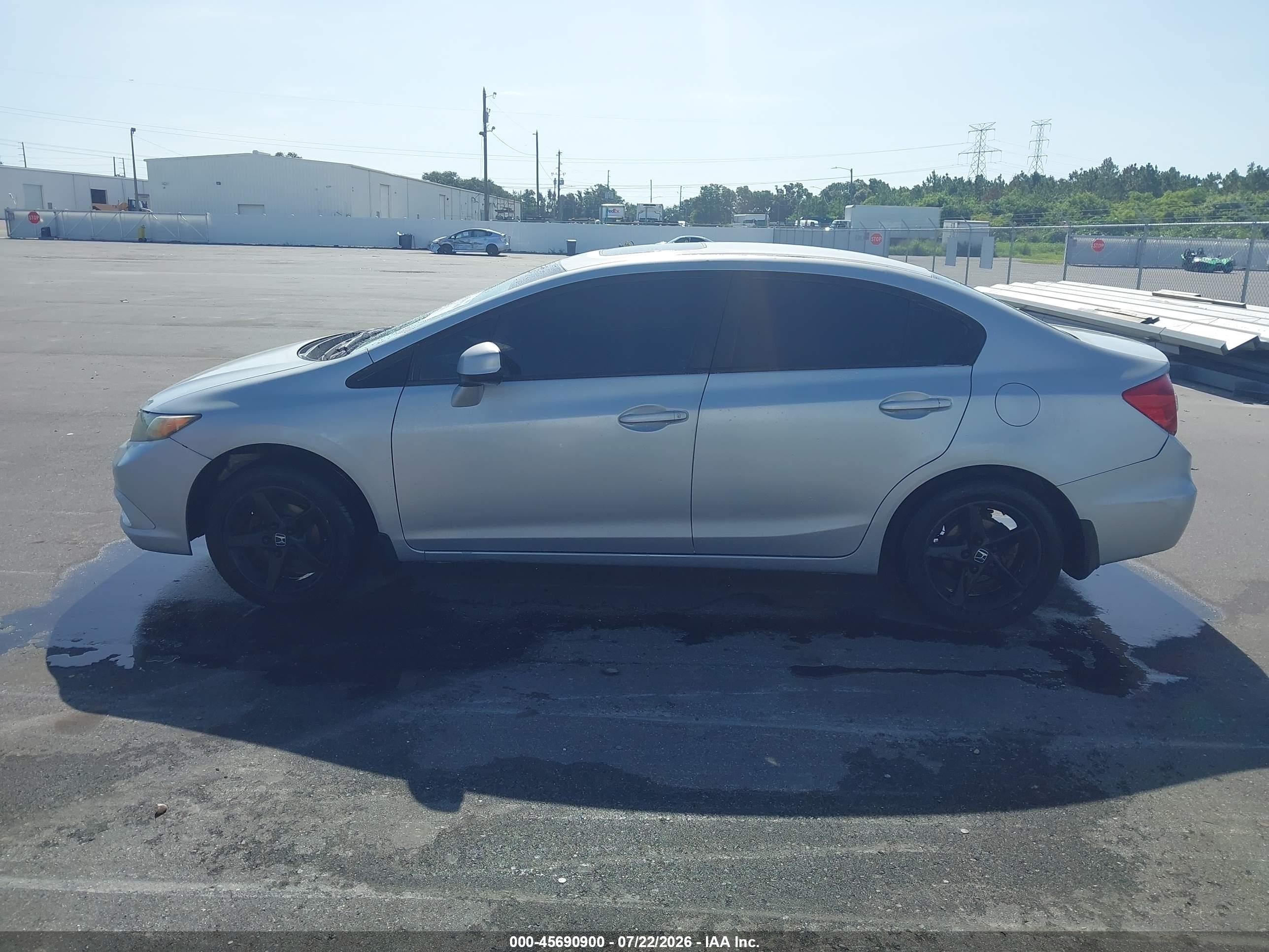 2012 Honda Civic Ex Silver vin: 19XFB2F84CE322455