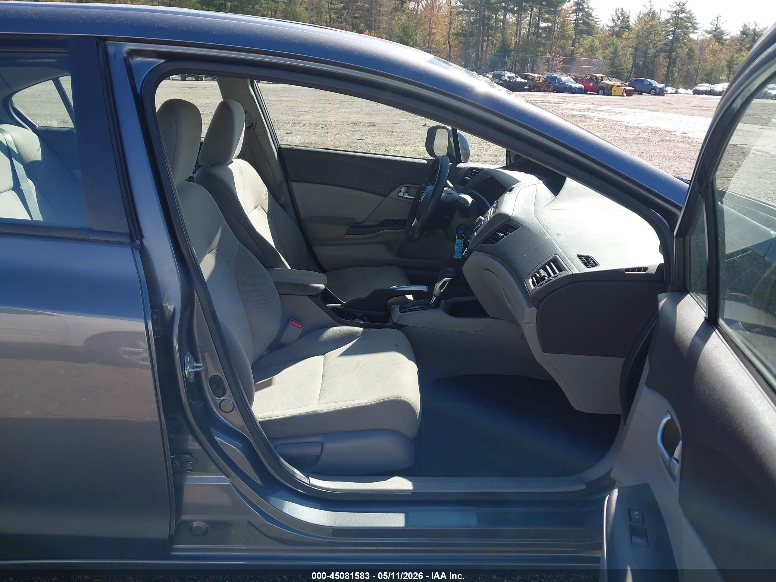 2012 Honda Civic Ex Gray vin: 19XFB2F84CE324688